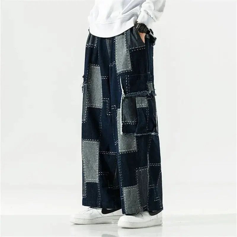 Japanese Brand Cargo patch faded patchwork baggy pants Size US 32 / EU 48 - 3 Thumbnail