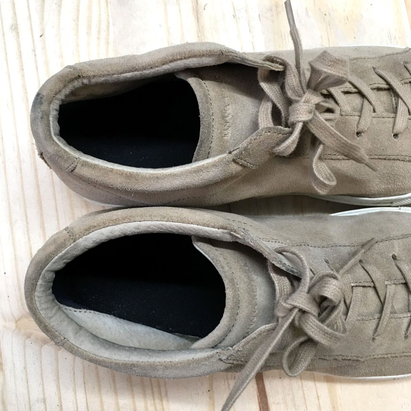 Banana Republic Banana Republic Shoes Mens 11M Sneakers Beige Leather Casual High Top Almond Toe Nike Size US L / EU 52-54 / 3 - 7 Thumbnail