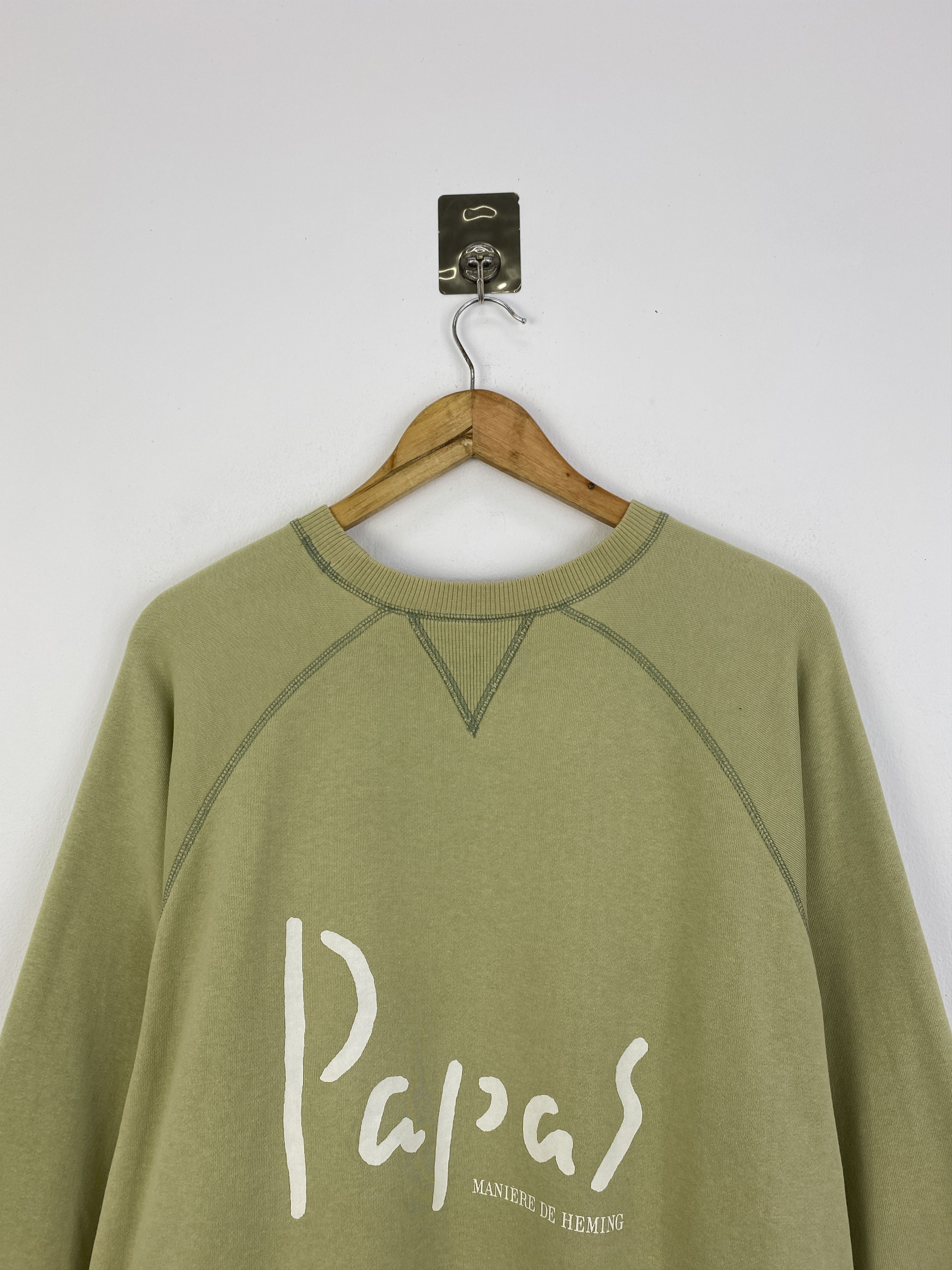 Vintage Papas Maniere De Heming Crewneck Sweatshirt SH0032 Size US XXL / EU 58 / 5 - 4 Thumbnail
