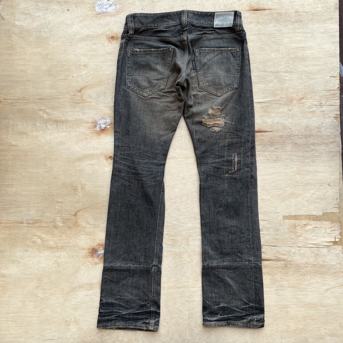 FranCisT MOR.K.S FranCisT _MOR,K.S JAPANESE BRAND PATCH WORK DISTRESSED DENIM Size US 32 / EU 48 - 10 Thumbnail