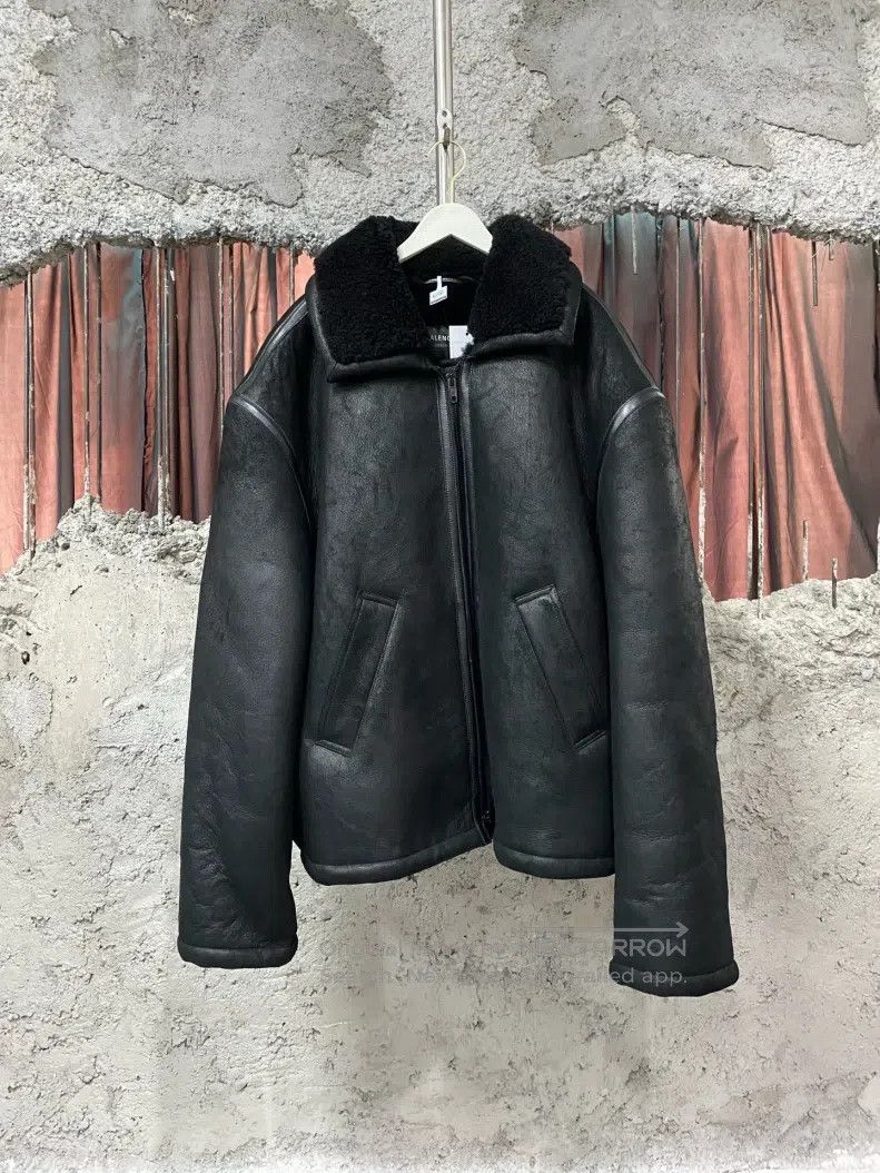 Balenciaga Balenciaga Black Leather and Fur Blend Jacket Size US S / EU 44-46 / 1 - 1 Thumbnail