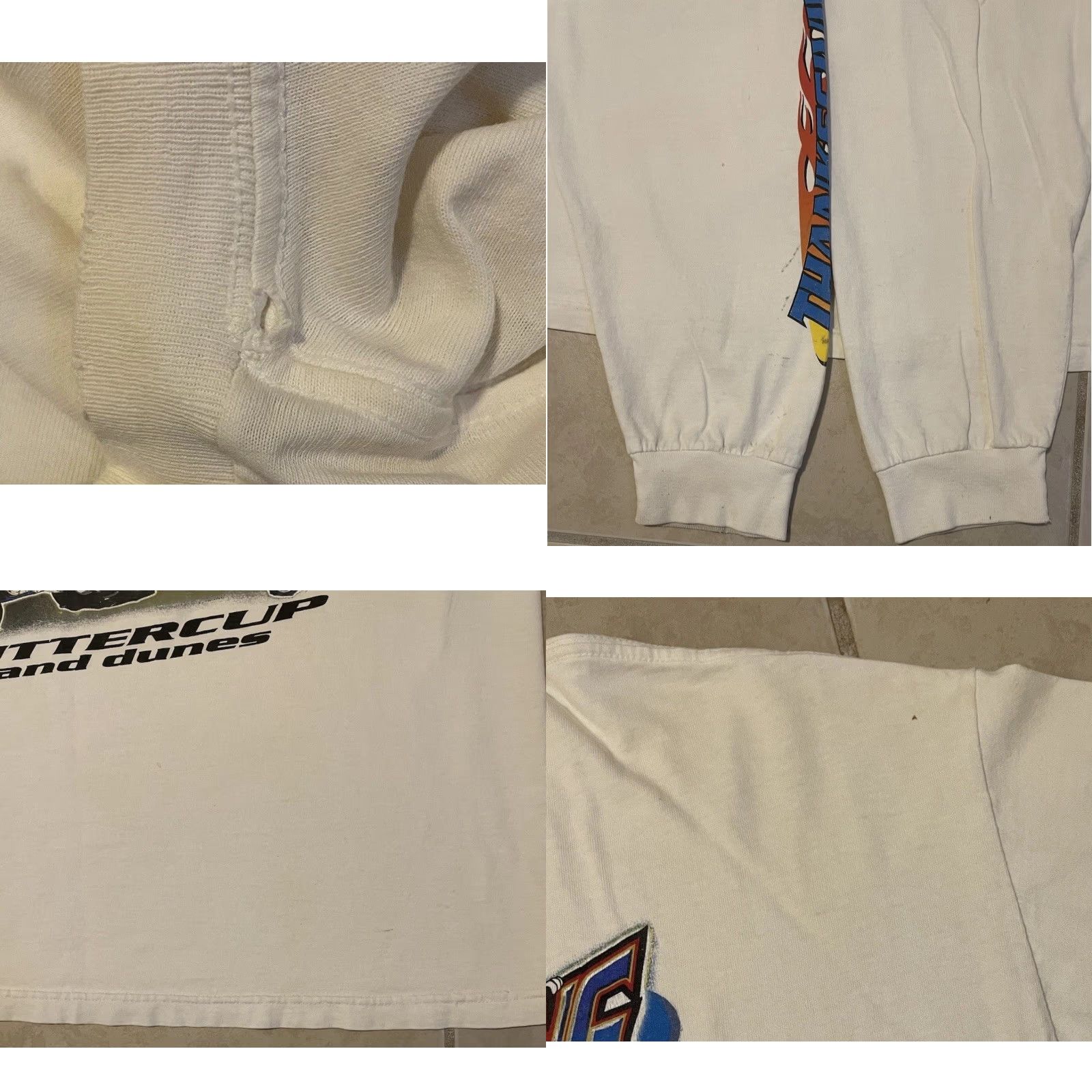 JNCO VINTAGE Motocross Flames Shirt 2XL Men White Distressed Biker Skate 90s Y2K Fire JP Gunn N/A Size US XXL / EU 58 / 5 - 10 Thumbnail