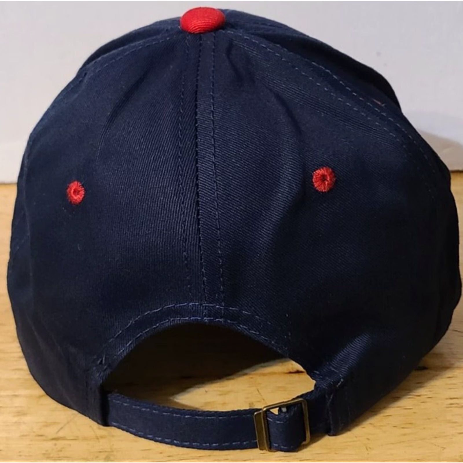 Vintage American Flag Mens Baseball Cap Extra Large XL Dark Blue Red Size ONE SIZE - 3 Thumbnail