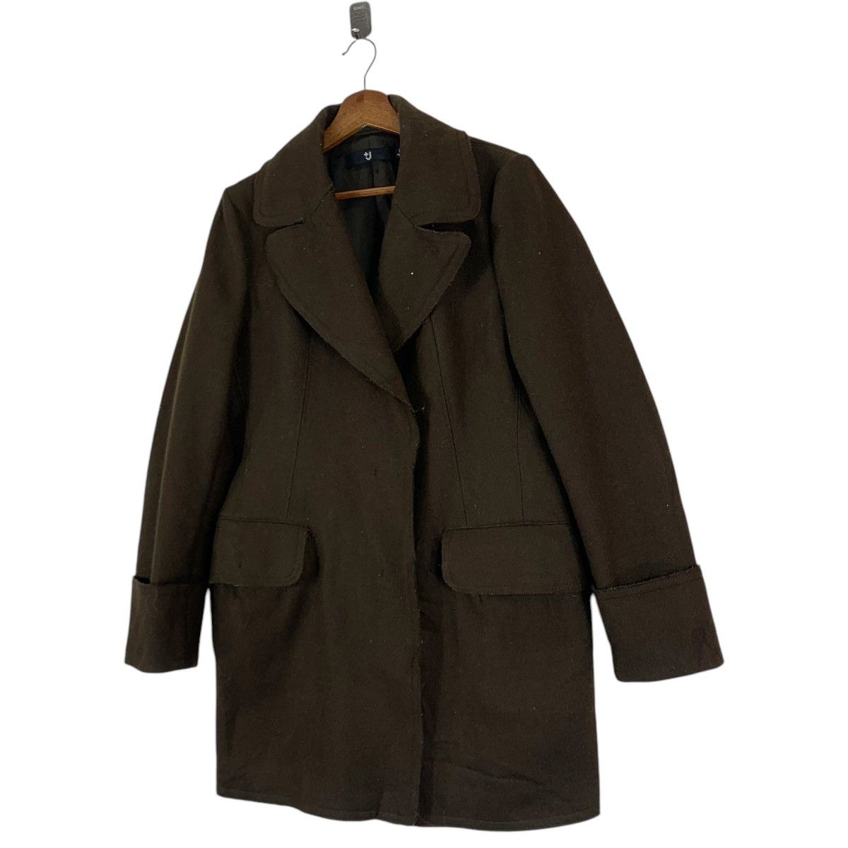 Jil Sander × Uniqlo VINTAGE JILL SANDER X UNIQLO JAPAN WOOL OVERCOAT Size L / US 10 / IT 46 - 2 Thumbnail