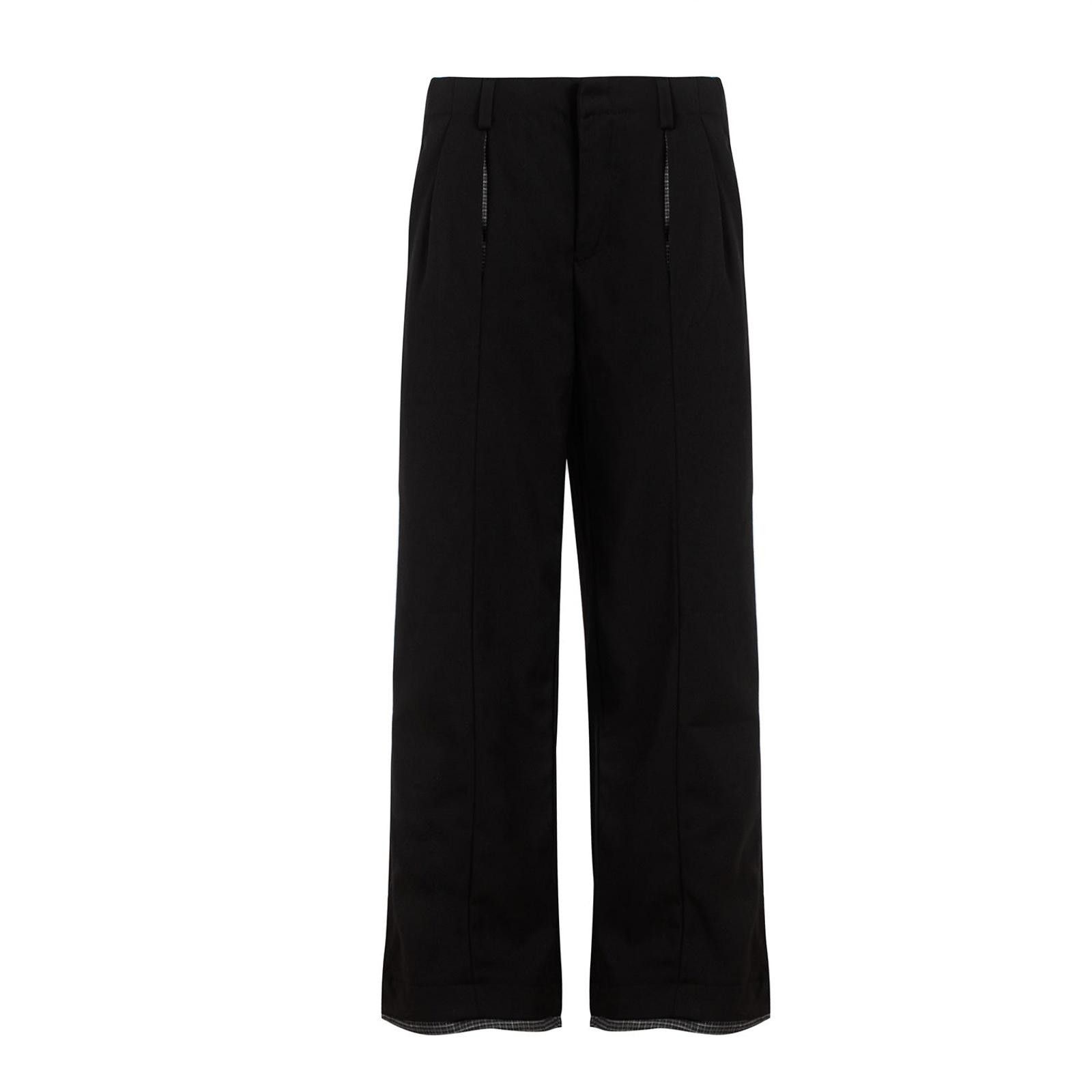 Black Wide Leg Dress Pants, Loose Fit Trousers - wpequipmentugltd.com