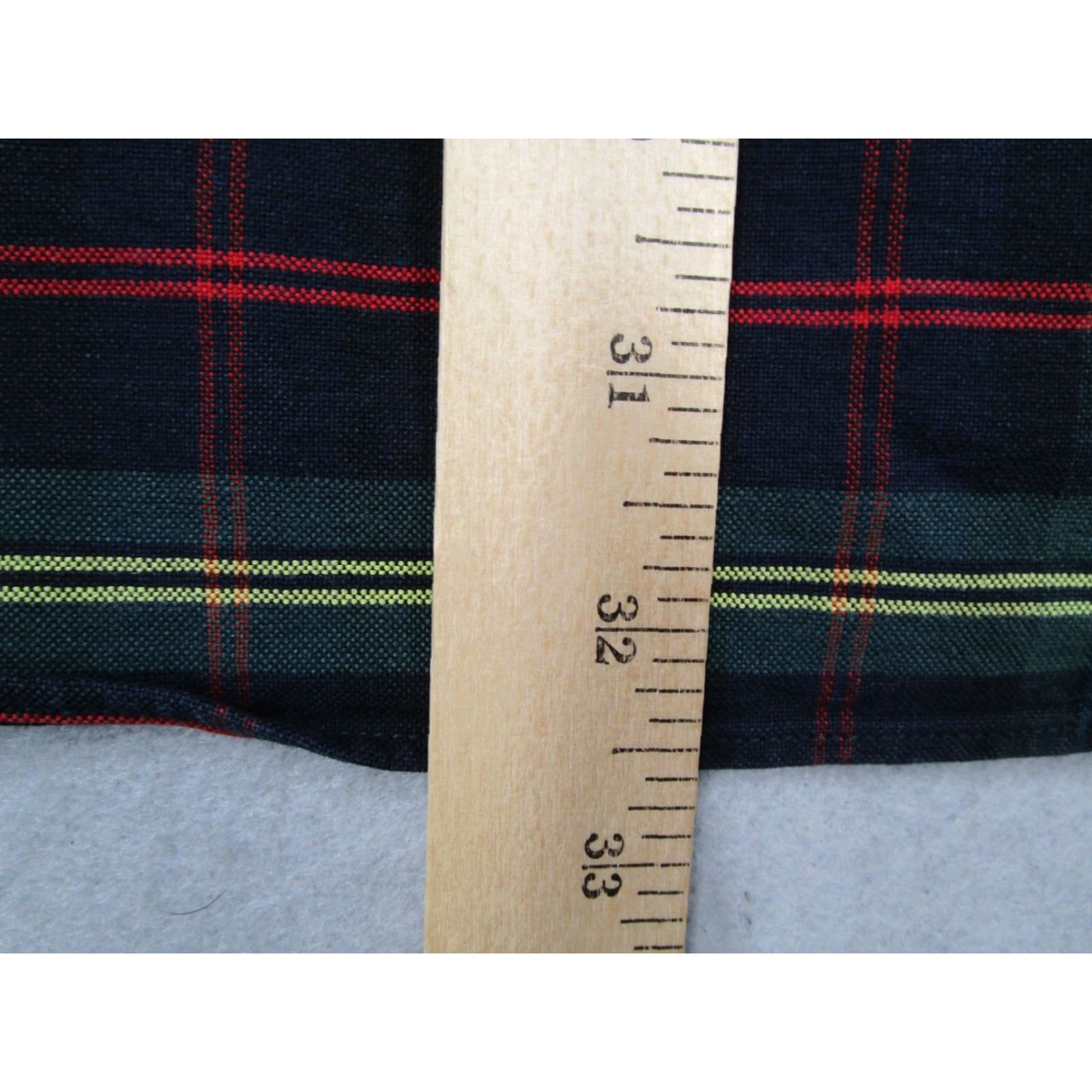 Ralph Lauren VINTAGE Ralph Lauren Shirt Mens Large Green Tartan Plaid Button-Up Shield Logo Big & Tall Size US L / EU 52-54 / 3 - 7 Thumbnail