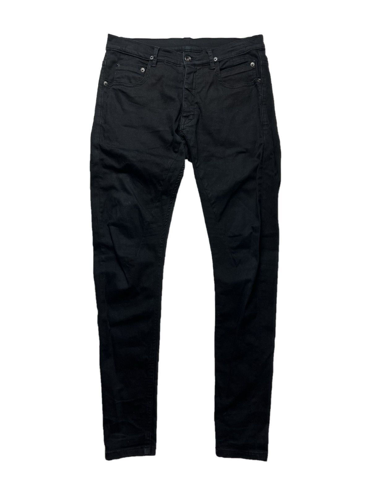 Rick Owens FW14 Rick Owens Moody Black Inside Detroit Denim Jeans | Grailed