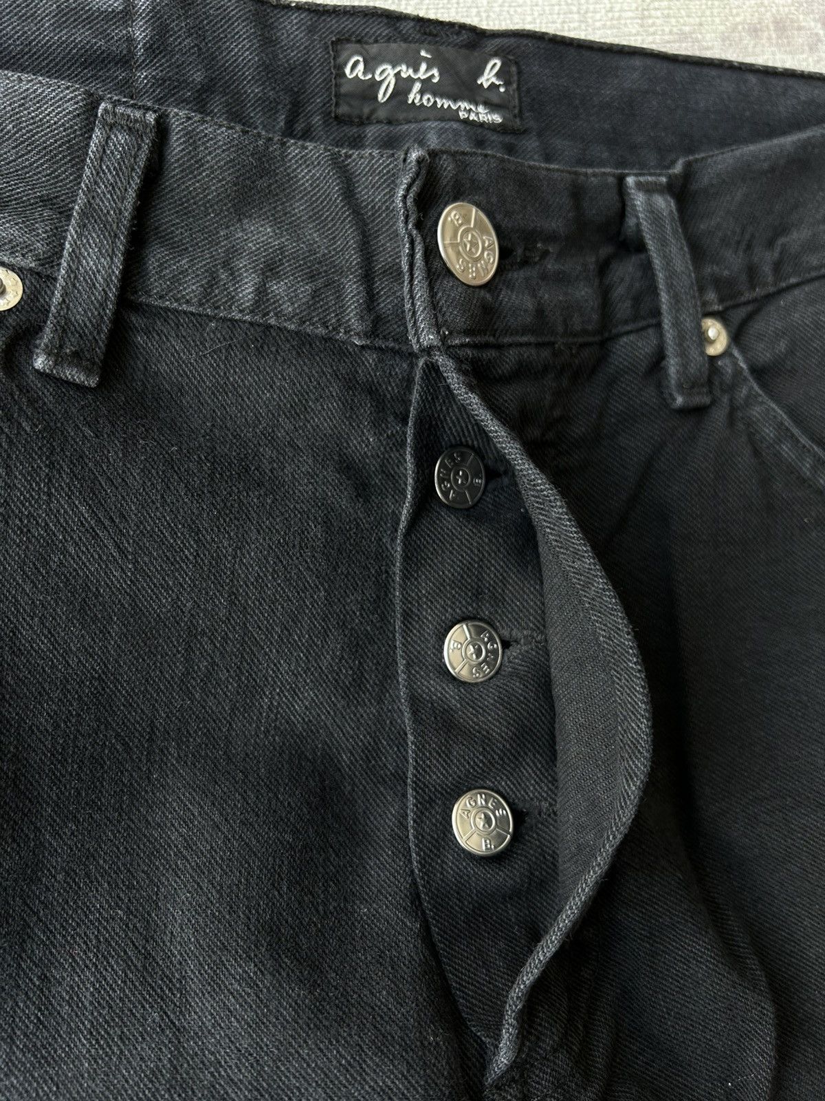 agnes b. Agnes.b Black Plain Jeans Size US 29 - 7 Thumbnail