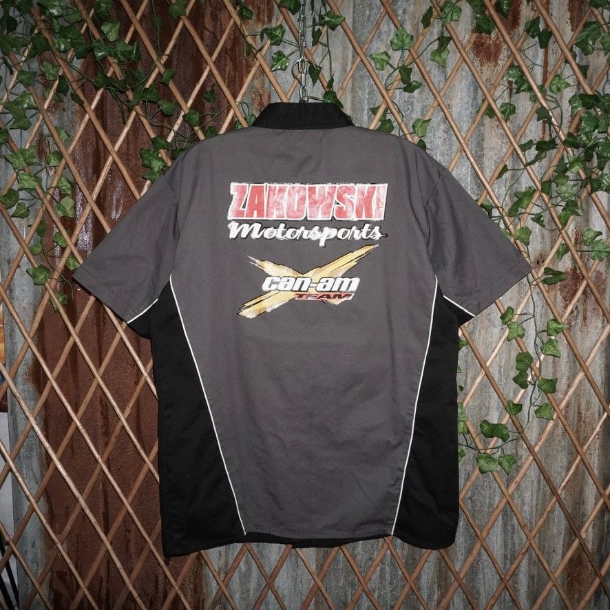 Vintage Large -Vintage / Y2K CANAM team motorsports mechanic t-shirt Size US L / EU 52-54 / 3 - 1 Thumbnail
