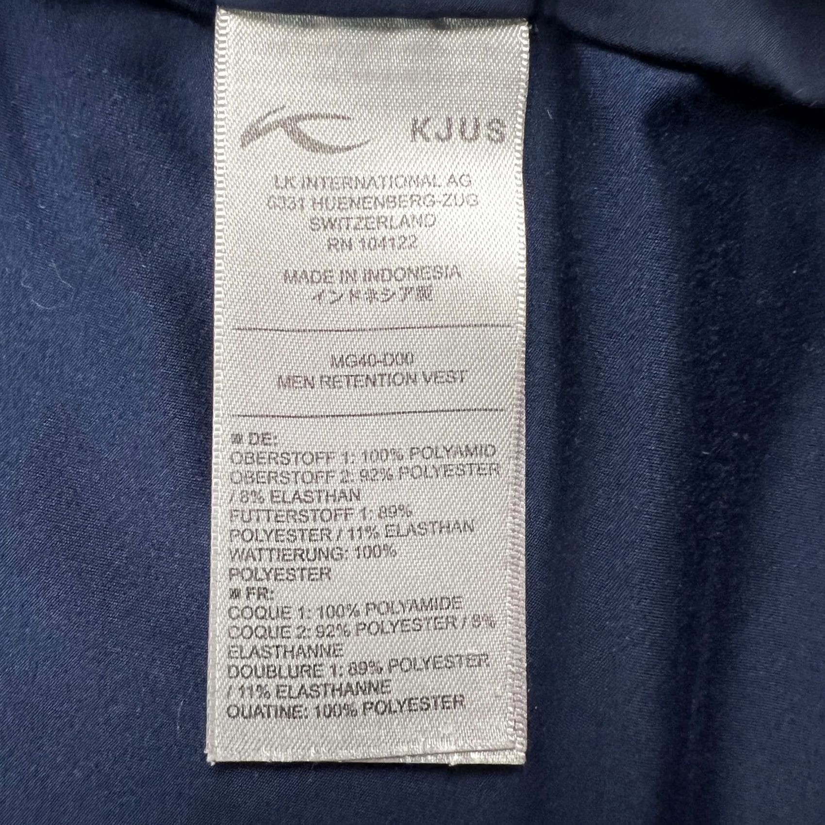 KJUS KJUS Vest Golf Windbreaker Blue 5XL Performance Full Zip Jacket Men Size US XXL / EU 58 / 5 - 5 Thumbnail