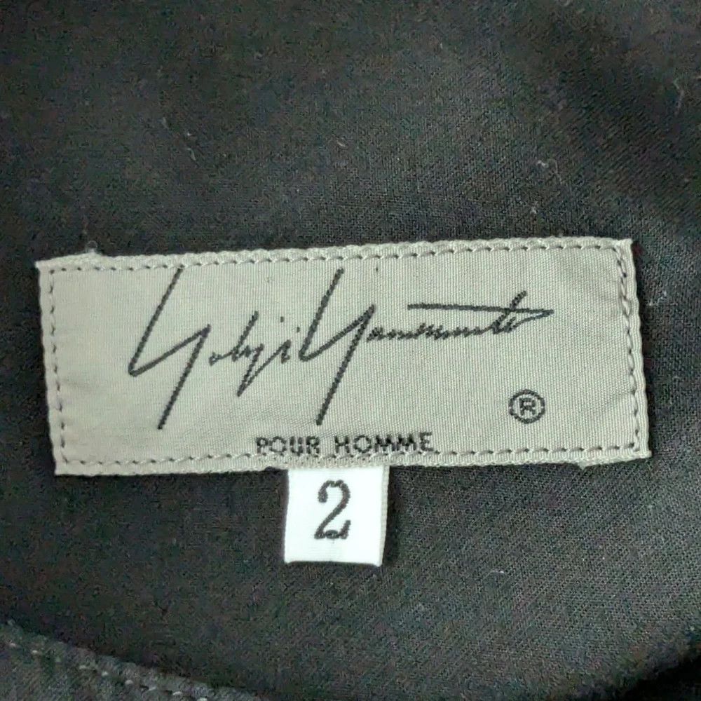 Yohji Yamamoto Yohji Yamamoto pour homme/ Tencel collarless shirt Size US M / EU 48-50 / 2 - 4 Thumbnail