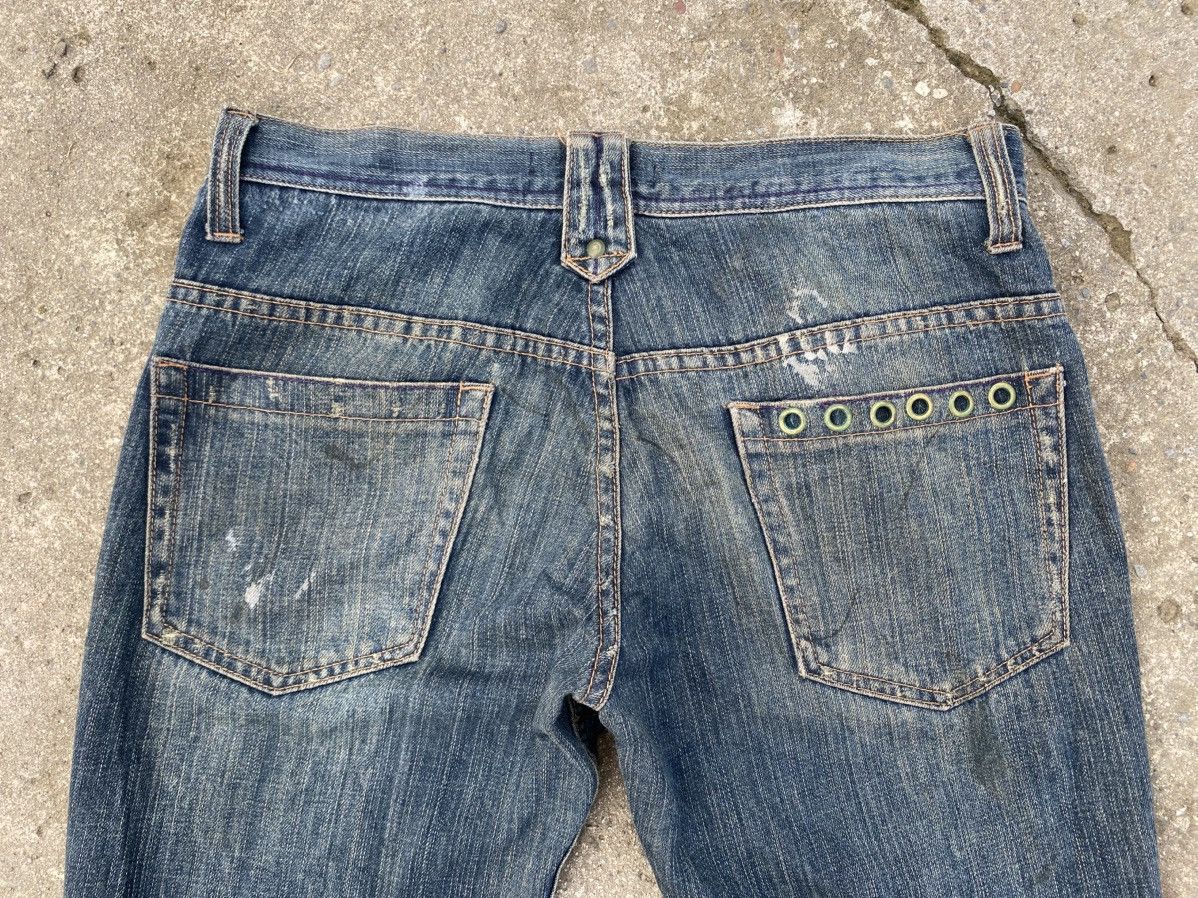 Japanese Brand × KMRii ROOTTHREE Painter Studded Flare Jeans Size US 32 / EU 48 - 9 Thumbnail