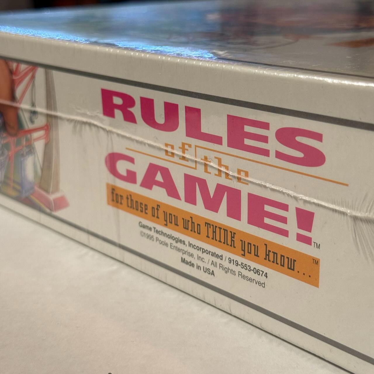 Designer VTG Rules of the Game Trivia Board Game Poole 1995 SEALED Size ONE SIZE - 4 Thumbnail