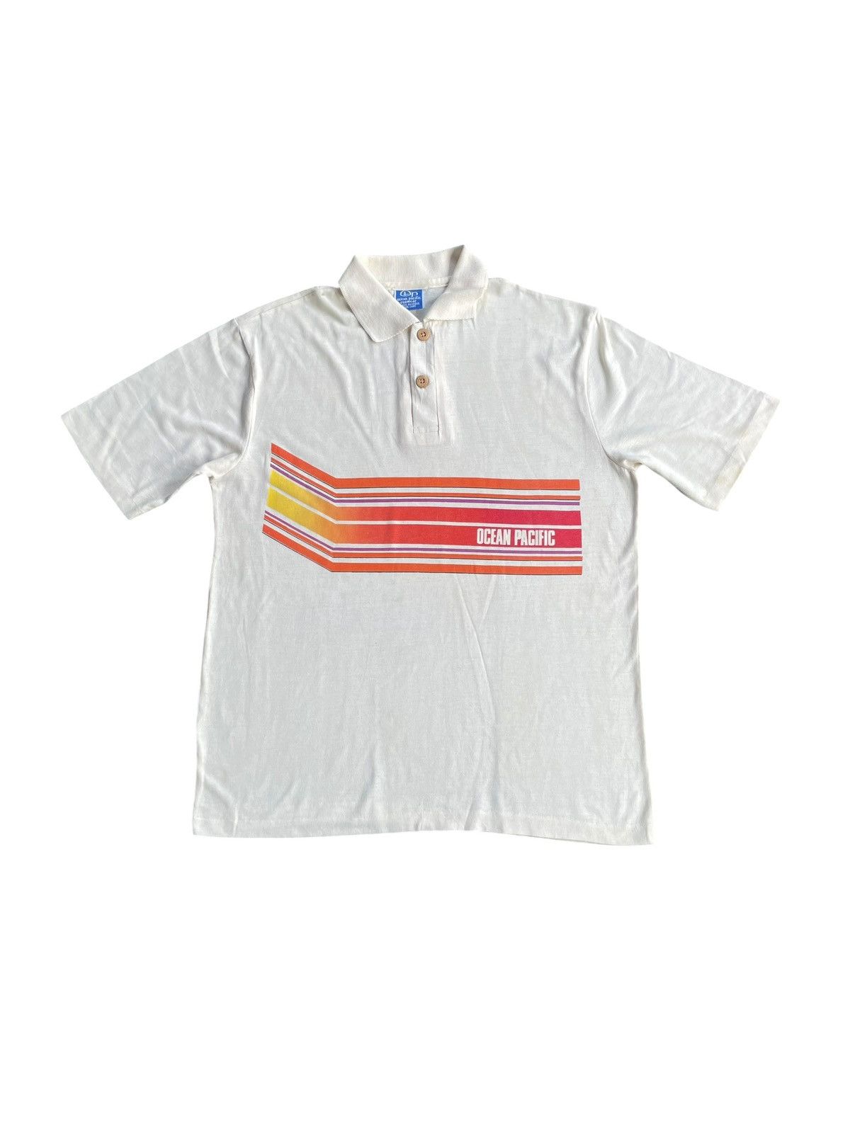 Ocean Pacific Vintage Ocean Pacific Polo Tshirt Size US L / EU 52-54 / 3 - 1 Thumbnail