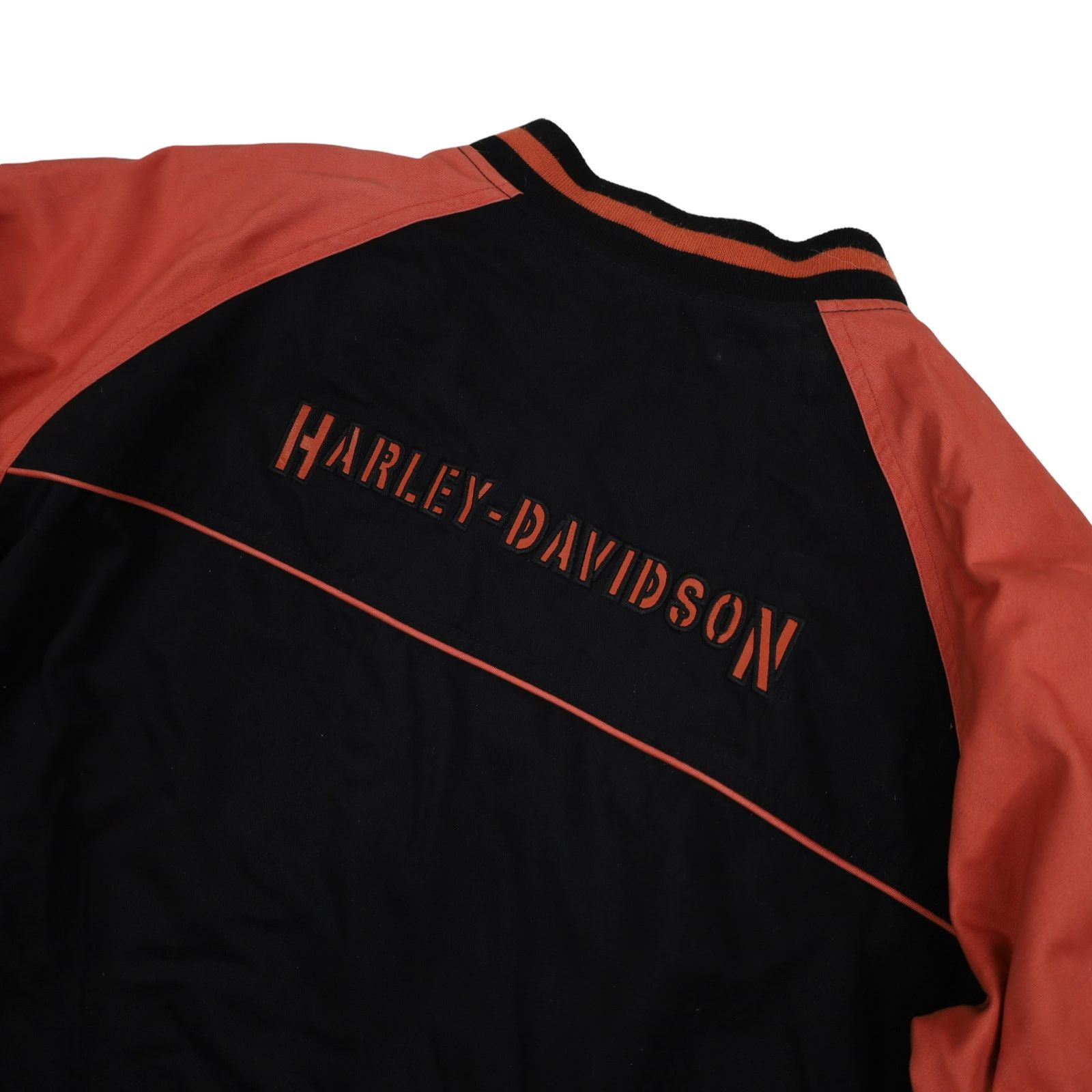 Harley Davidson × Vintage Vintage Harley Davidson Spellout Quilted Bomber Jacket Size US XL / EU 56 / 4 - 13 Thumbnail