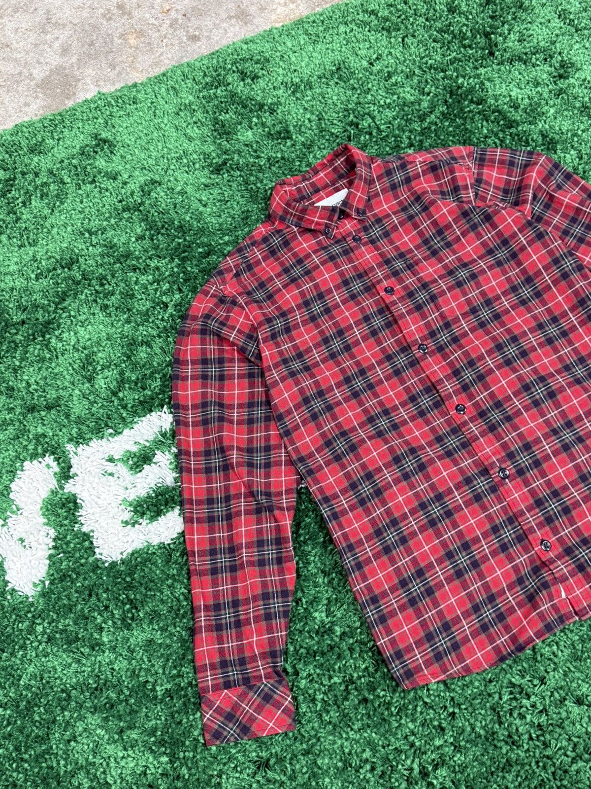 Carhartt Wip Carhartt WIP Huffman Shirt Red Plaid Flannel W.I.P 90s Size US M / EU 48-50 / 2 - 2 Thumbnail