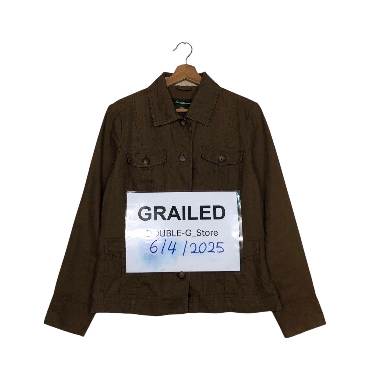 Japanese Brand × Vintage 📌Rich Brown Chore Work Jacket Eddie Bauer Issey Miyake Size US L / EU 52-54 / 3 - 1 Thumbnail