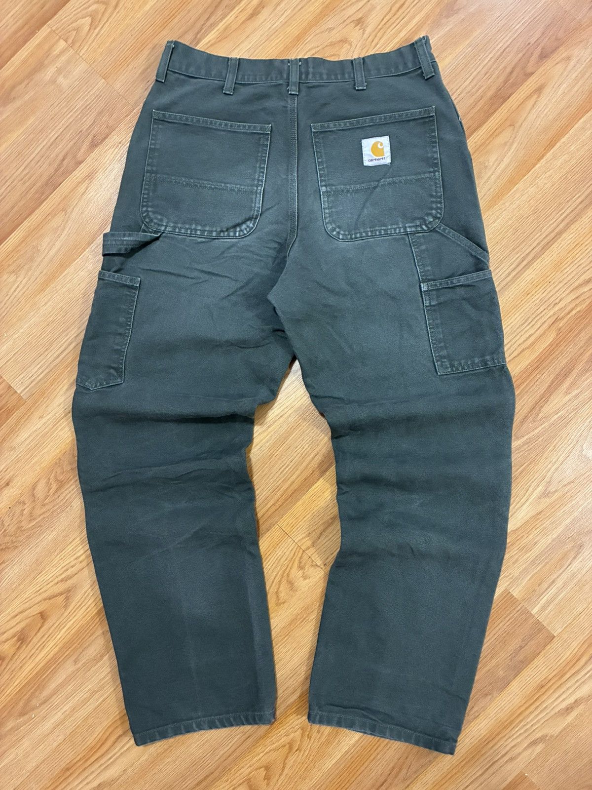 Carhartt Wip 31x32 Carhartt WIP Double Knee Stone Washed Canvas Pant Fade Size US 31 - 2 Thumbnail