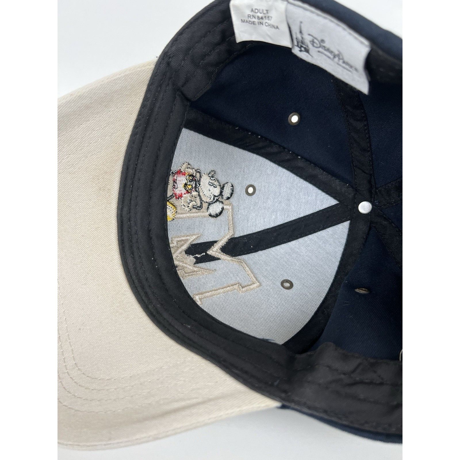 Disney Vintage Mickey Mouse Disneyland Strapback Hat Cap Y2K Blue E Size ONE SIZE - 10 Thumbnail