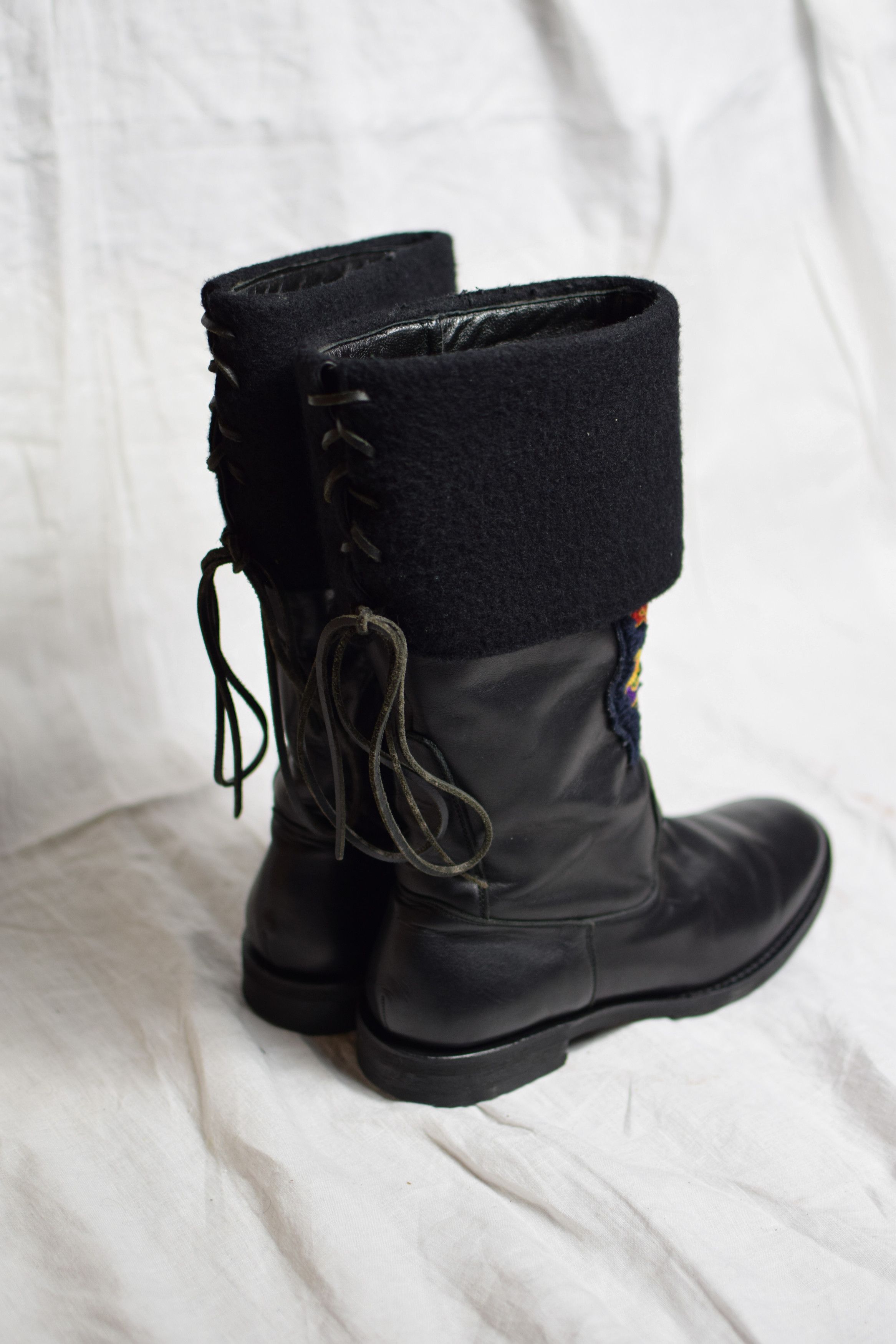 Yohji Yamamoto FINAL DROP - YYPH AW12 Patch Boots - HD-E07-754 Size US 8 / EU 41 - 9 Thumbnail
