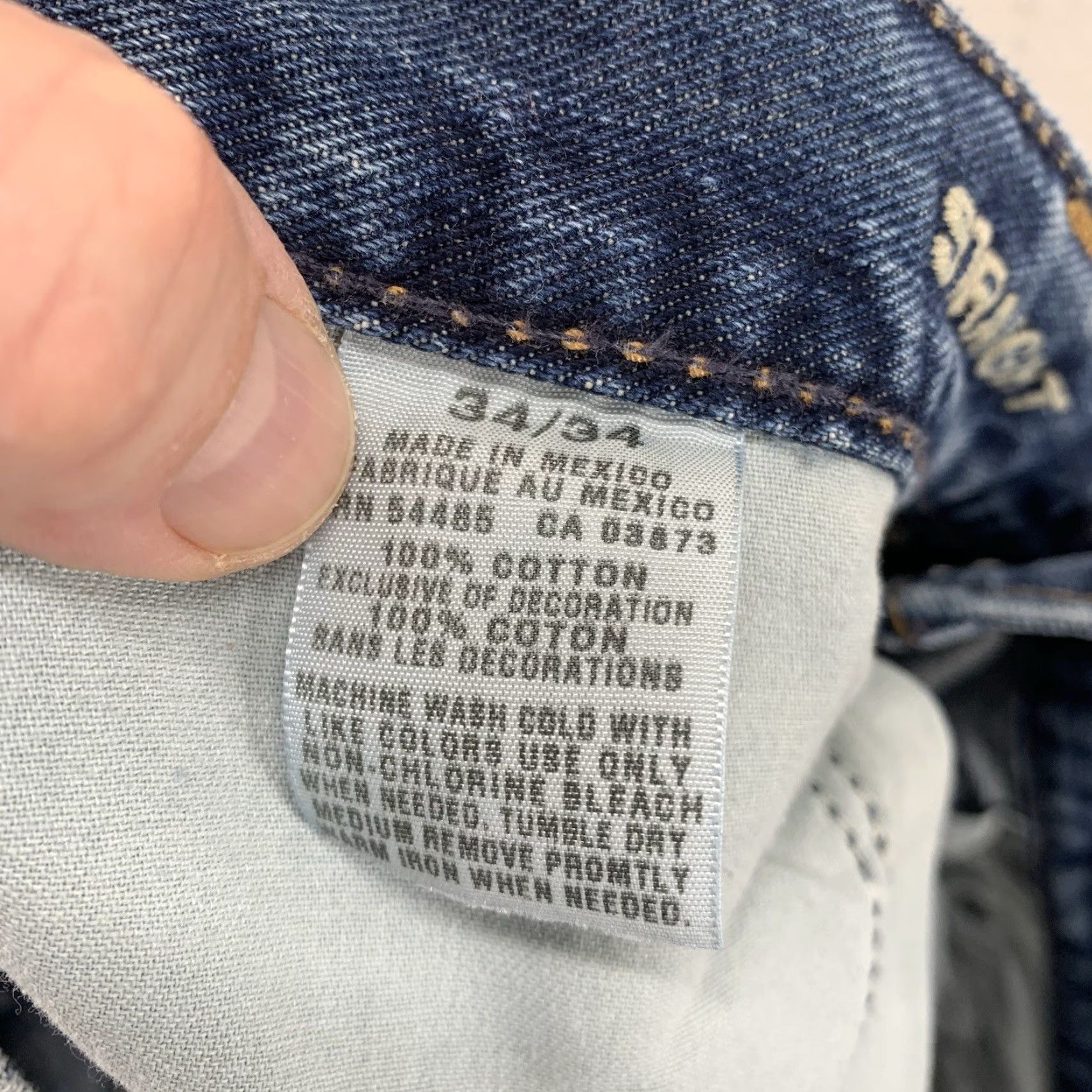 American Eagle Outfitters American Eagle Jeans Mens 34x34 36x34 Slim Medium Wash Distressed Soft Tag Size US 34 / EU 50 - 4 Thumbnail