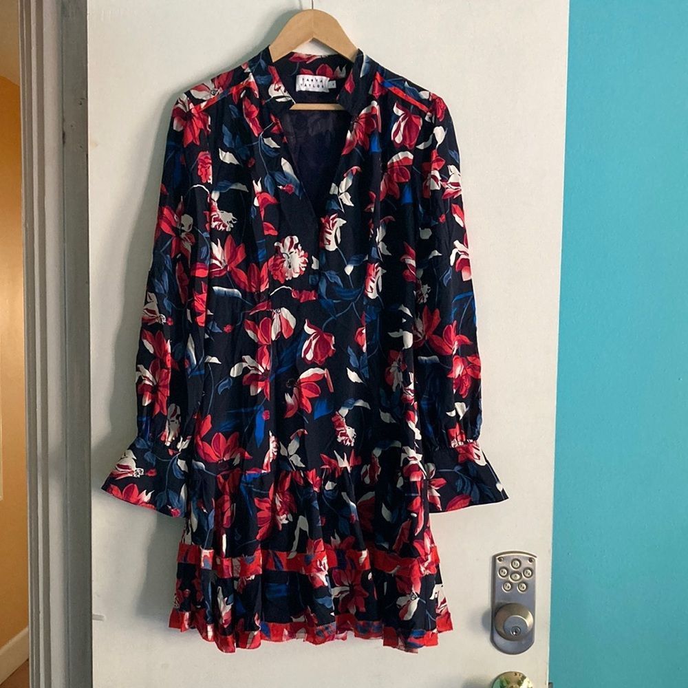 Tanya Taylor Floral Silk Dress Size 4