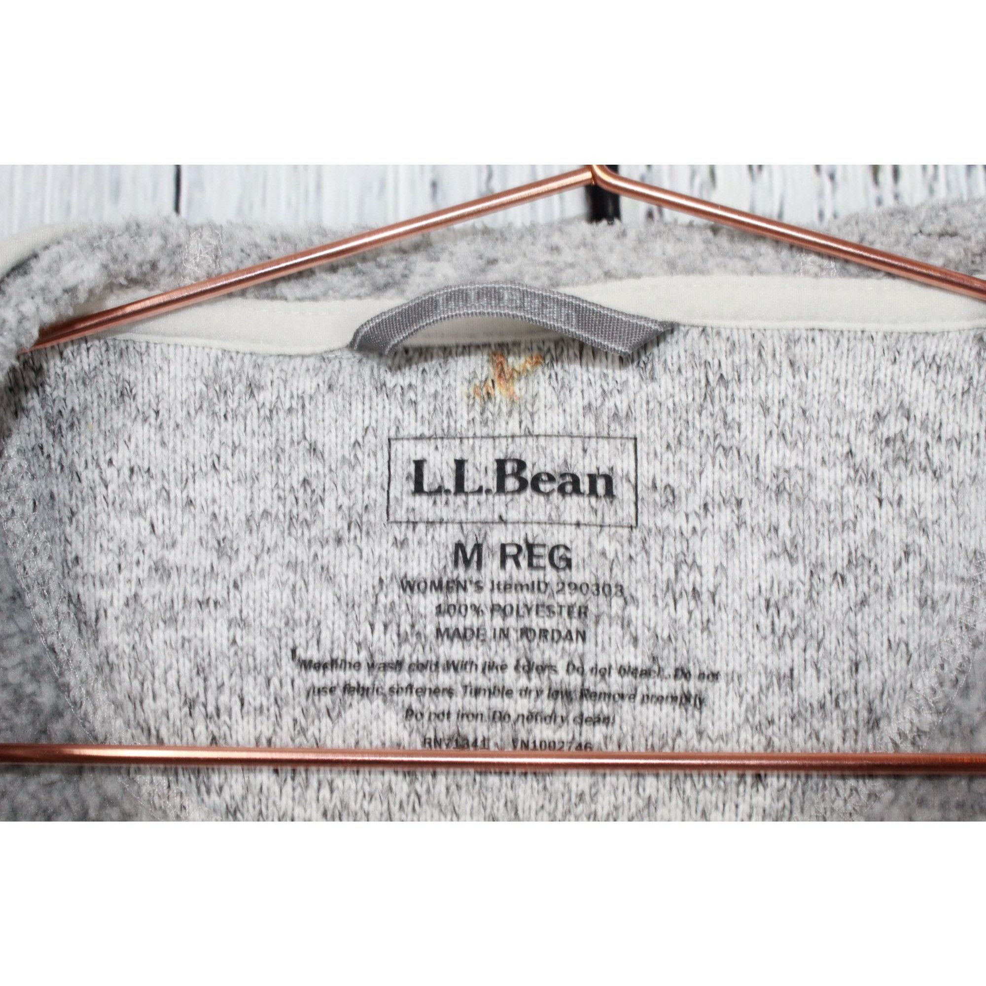 L.L. Bean LL Bean Women's Sweater Fleece Coat Pewter Size Medium Size M / US 6-8 / IT 42-44 - 6 Thumbnail