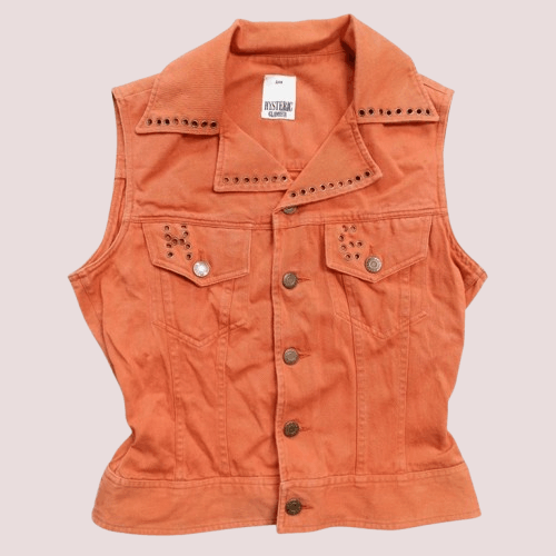 Hysteric Glamour 90s love Hysteric Glamour Japan denim vest punk biker Size ONE SIZE - 1 Thumbnail