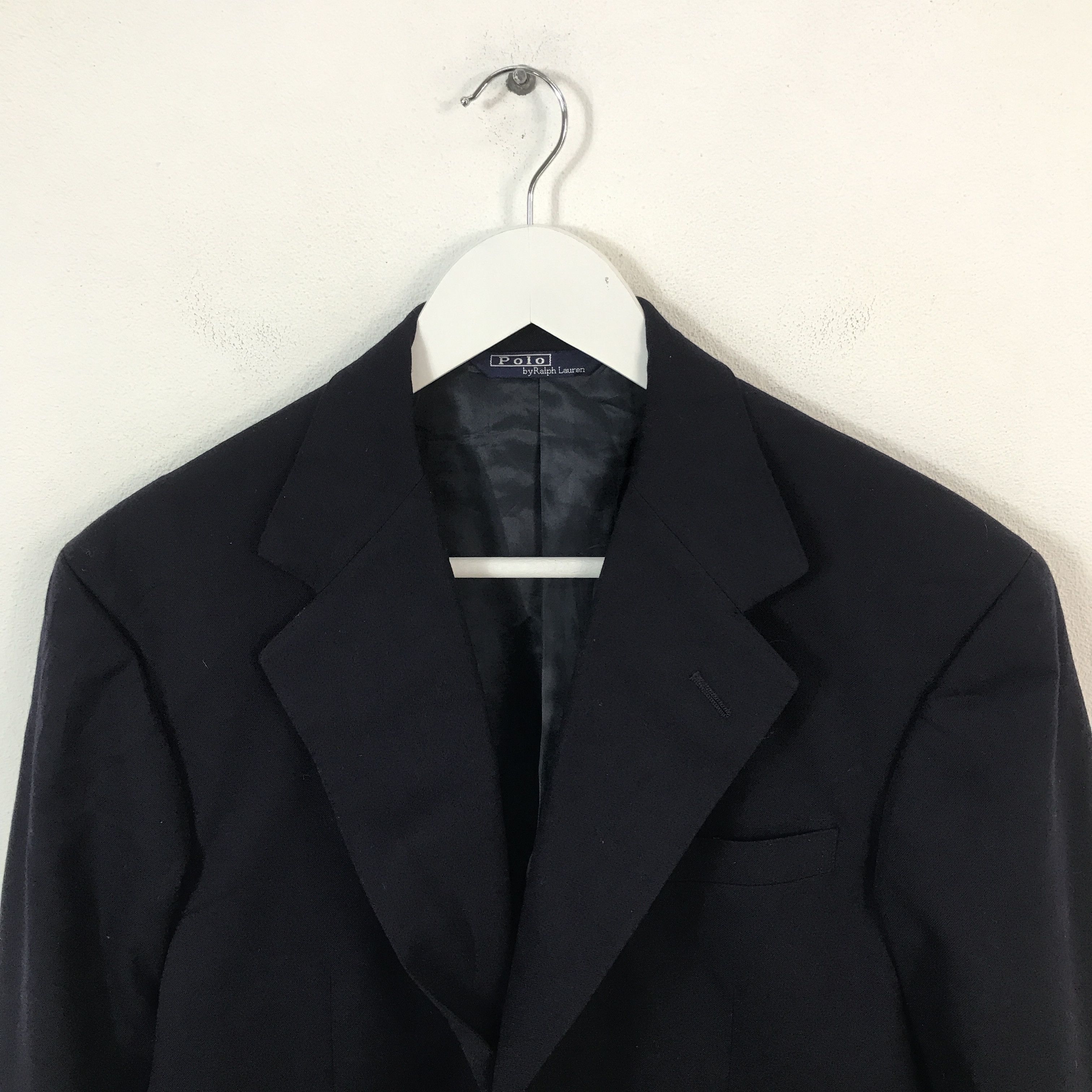Polo Ralph Lauren vtg polo ralph lauren blazer navy coat jacket Size US L / EU 52-54 / 3 - 2 Thumbnail