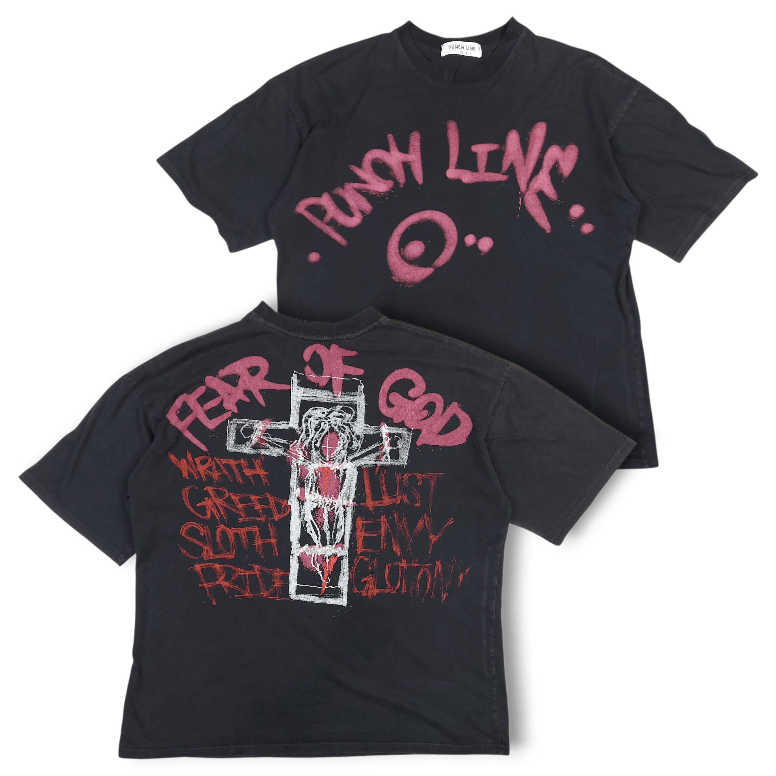 Japanese Brand Fear Of God Punch Line Japanese Brand Oversized Cropped TEE Size US XL / EU 56 / 4 - 1 Thumbnail