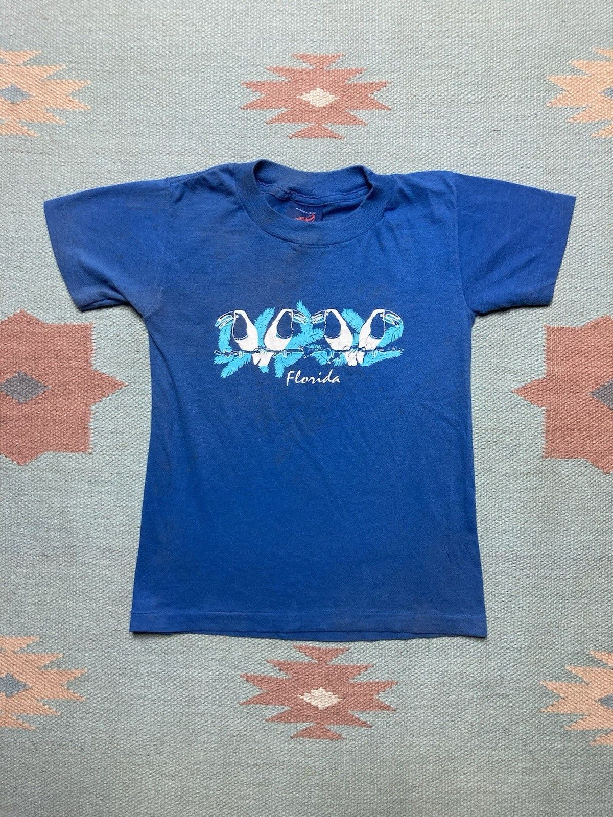 Vintage Vtg 80s t shirt florida birds toucan kids youth M baby tee Size XS / US 0-2 / IT 36-38 - 1 Thumbnail