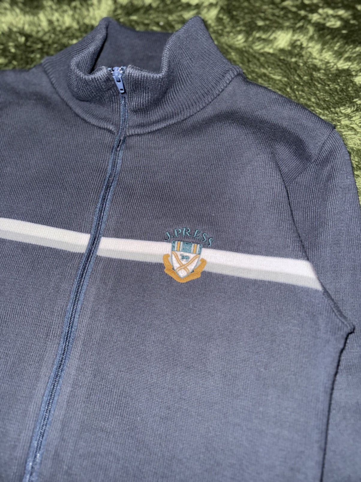 J. Press J.Press Made in Japan High-Neck Knit Zip-Up Size US S / EU 44-46 / 1 - 3 Thumbnail