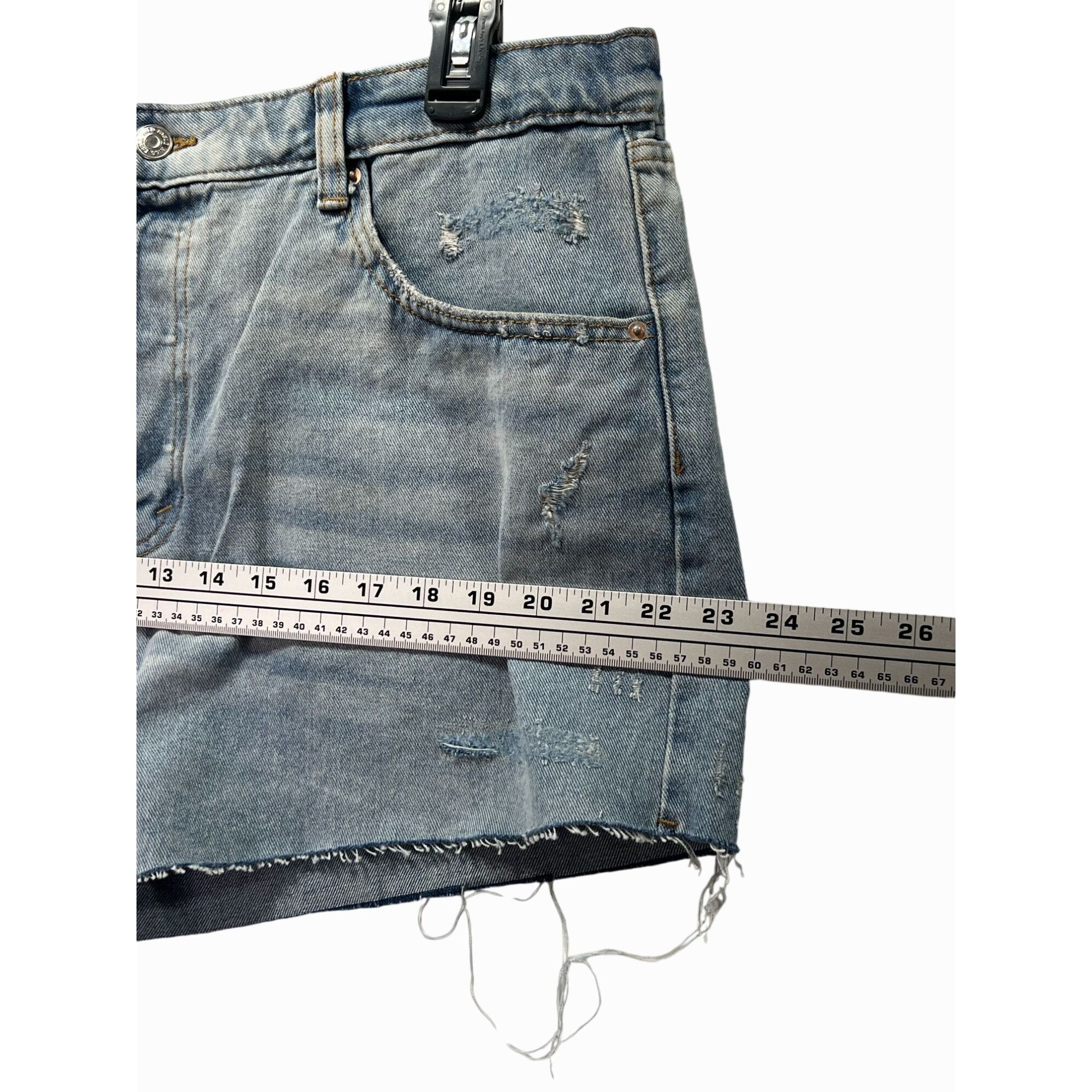 Other Wild Fable - Women's Super - High Rise Cut - Off Jean Denim Size 38" / US 16 / IT 52 - 5 Thumbnail
