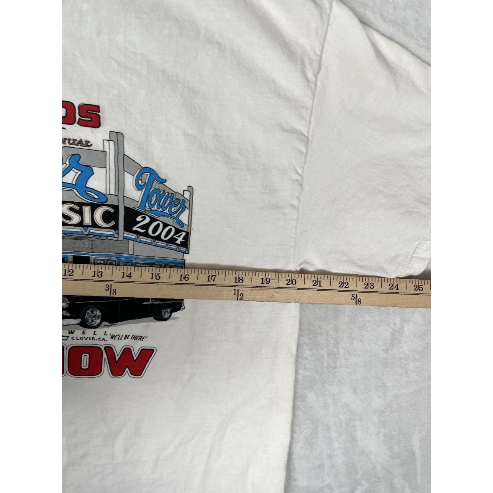 Hanes VINTAGE Hot Rods Fresno Car Show T-Shirt Mens Large White Hanes Beefy-T 2004 Size US L / EU 52-54 / 3 - 6 Thumbnail