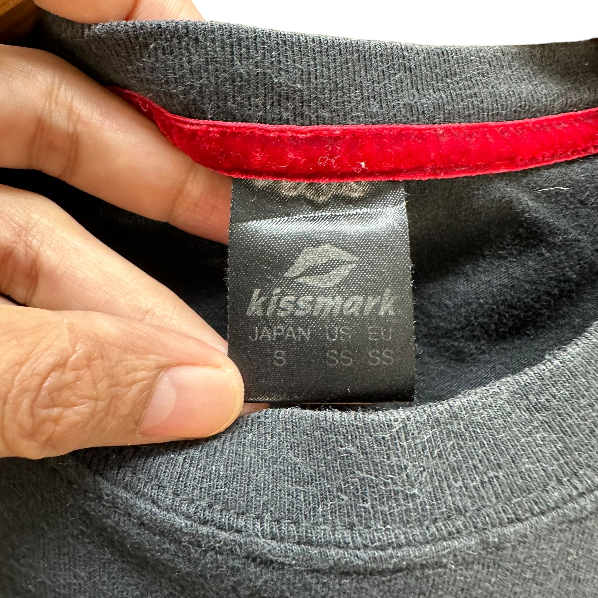 Japanese Brand KISS MARK Single Pocket Flamingo Big Logo Tees #A6-0145 Size US S / EU 44-46 / 1 - 8 Thumbnail