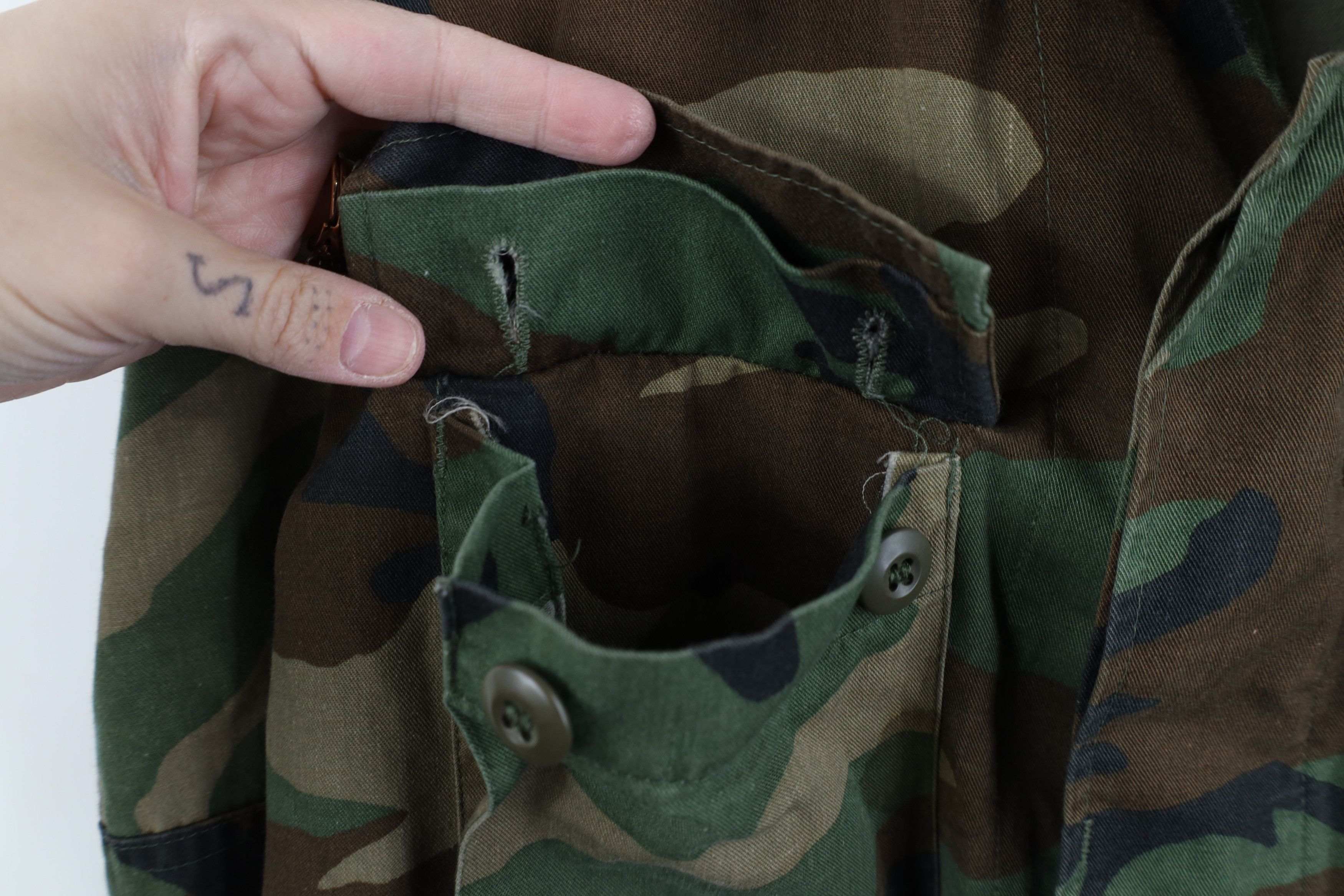 Vintage Vintage 80s US Military Camouflage Combat Jacket Coat USA Size US S / EU 44-46 / 1 - 6 Thumbnail