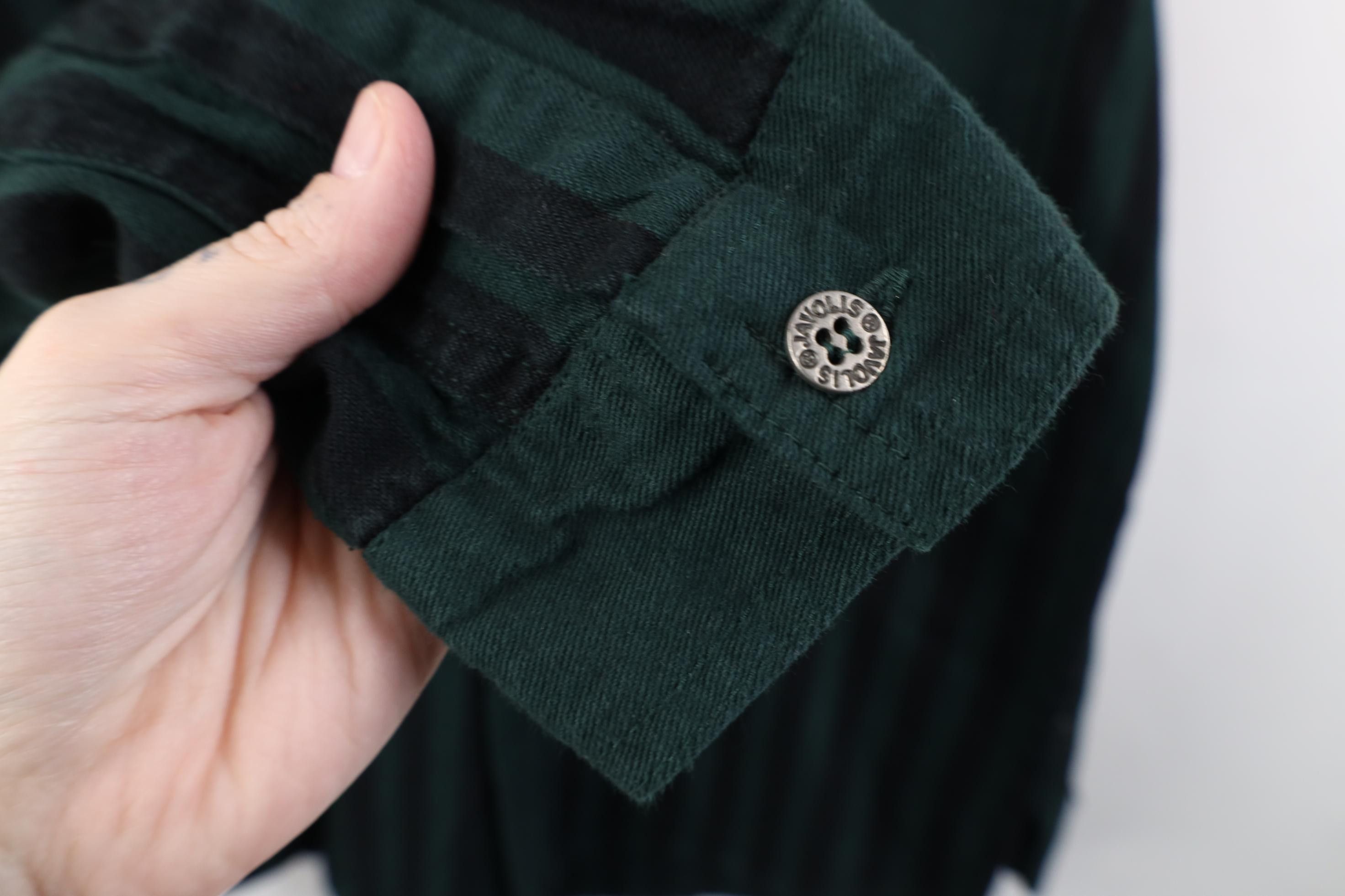 Vintage Deadstock Vintage 90s Streetwear Denim Button Shirt Green Size US M / EU 48-50 / 2 - 11 Thumbnail