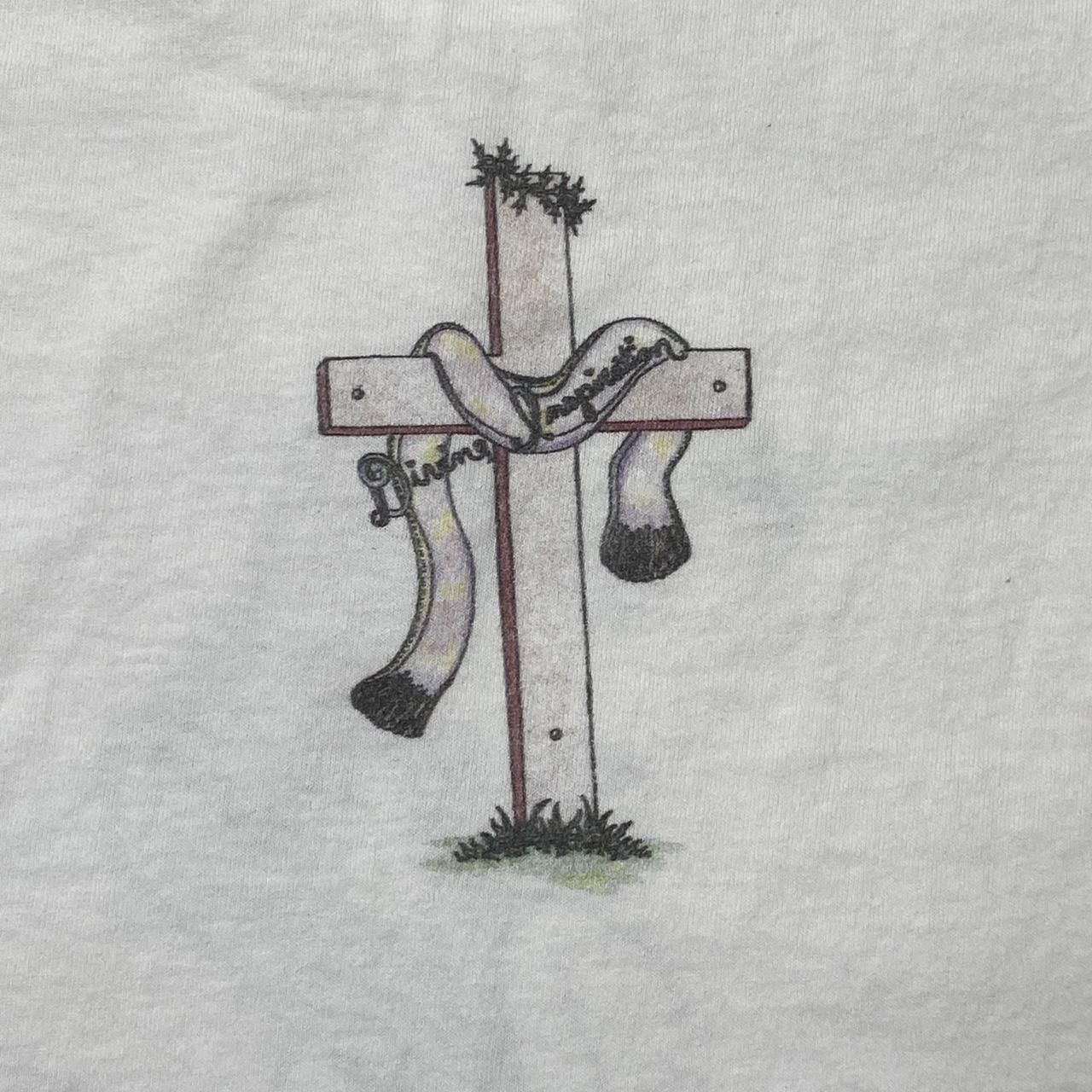 Gildan The Carpenter White Y2K Jesus Art Tee Size Large Size US L / EU 52-54 / 3 - 3 Thumbnail