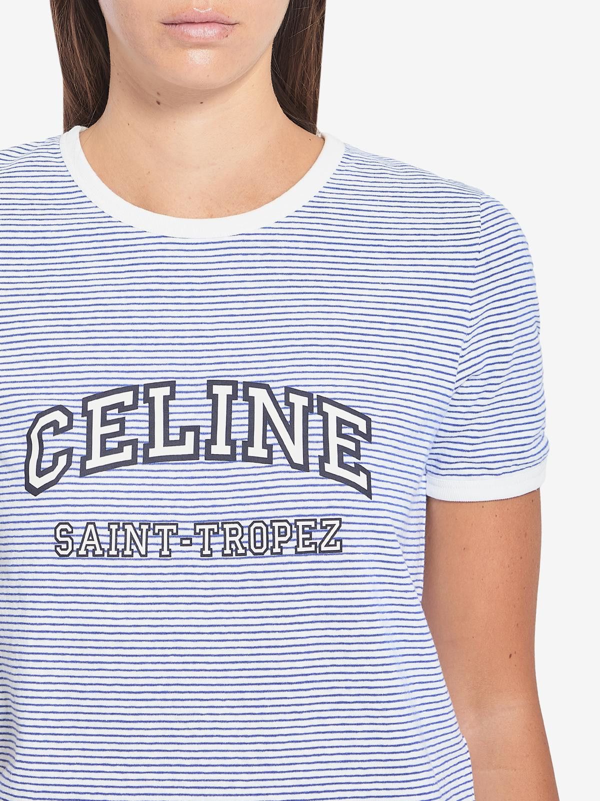 Celine CELINE STRIPED COTTON T-SHIRT SIZE S Size ONE SIZE - 3 Thumbnail