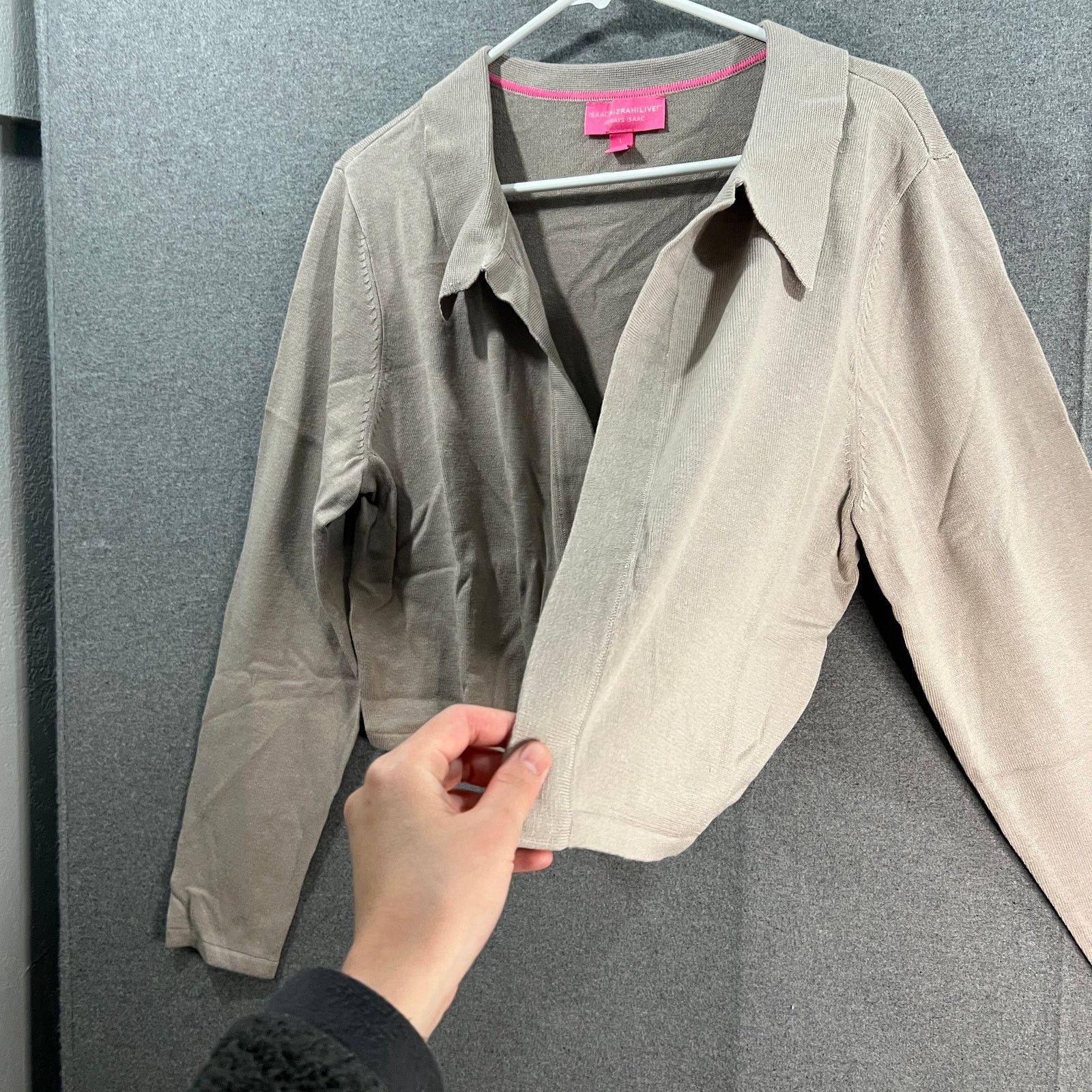 Isaac Mizrahi Isaac Mizrahi Live! Collared Sweater Cardigan Cardiga Size L / US 10 / IT 46 - 6 Thumbnail