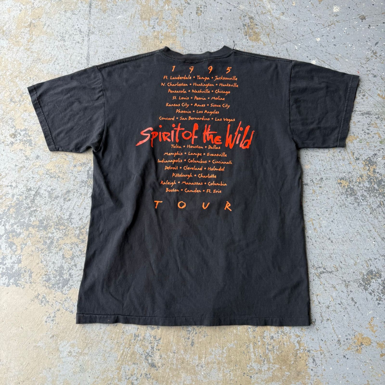 Vintage Vintage 1995 Ted Nugent Spirit of the Wild Winterland Tee Size US L / EU 52-54 / 3 - 4 Thumbnail
