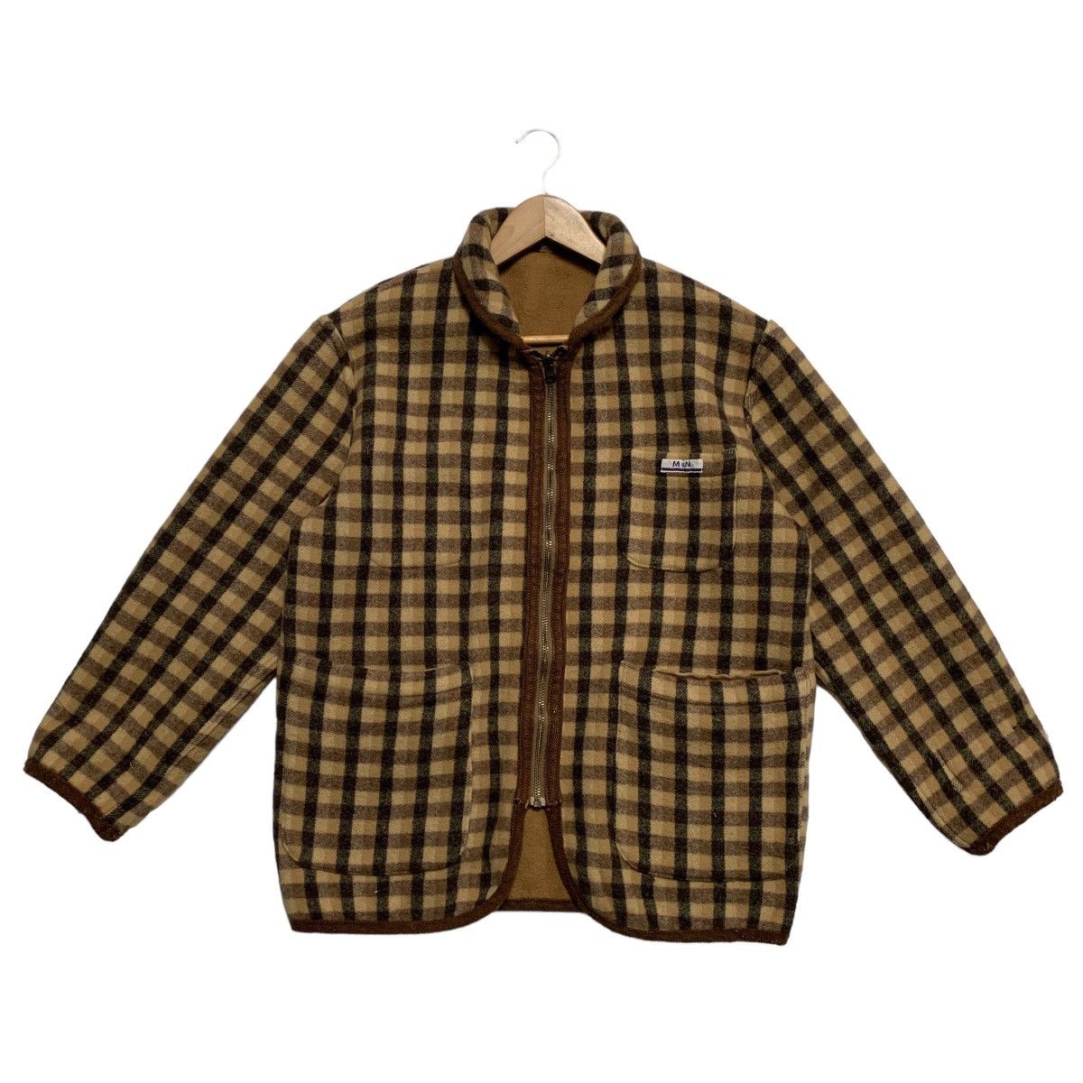 image of Melrose Reversible Wool Jacket in Brown, Men's (Size Large)