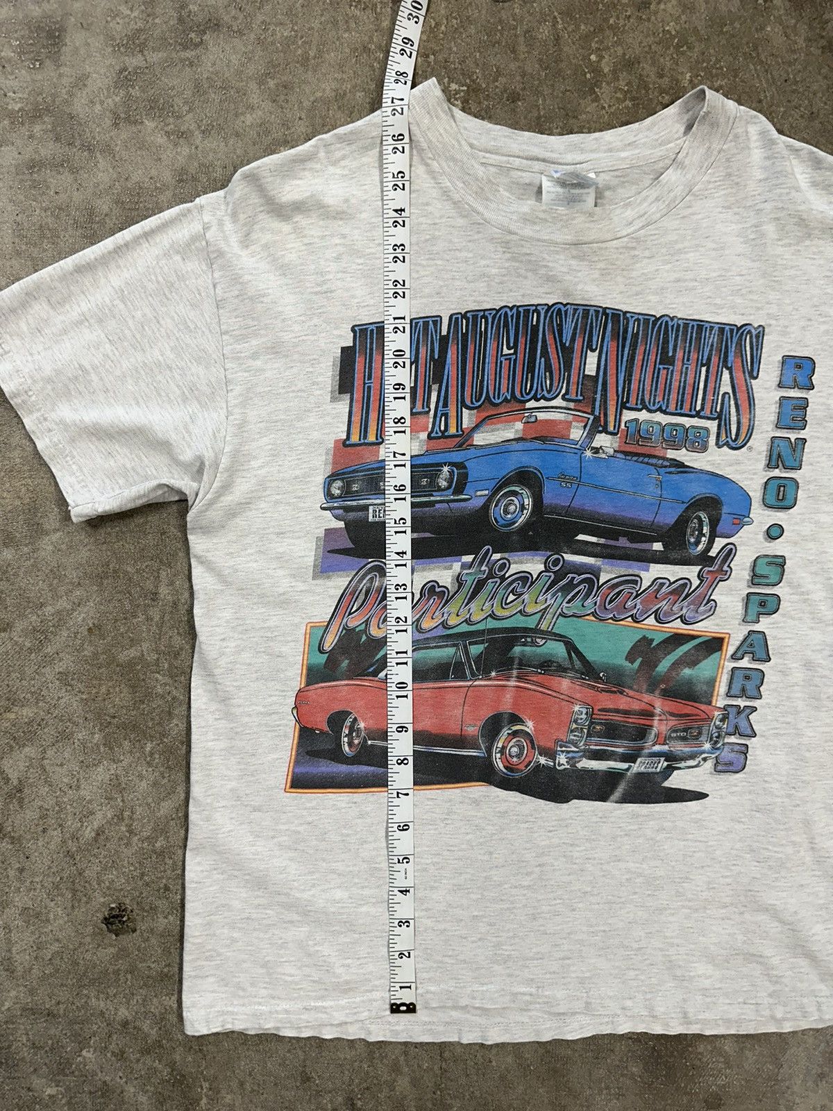 Hanes Vintage 90s 1998 Hot August Nights Car T-Shirt Size US L / EU 52-54 / 3 - 10 Thumbnail