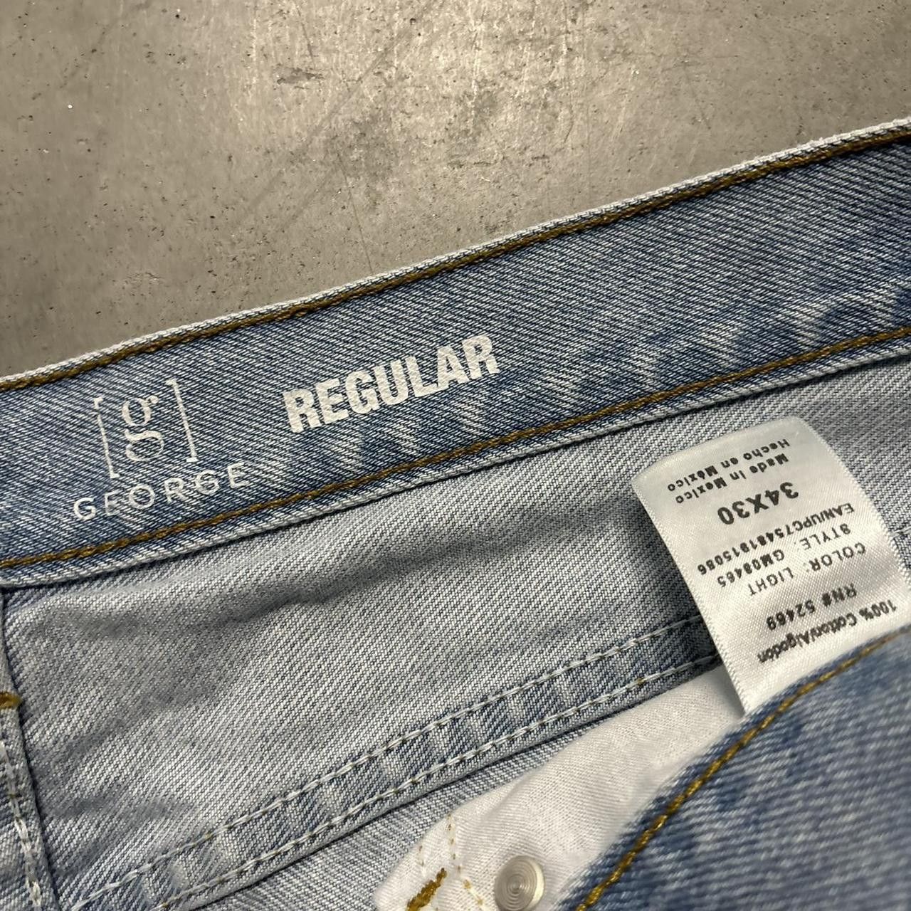Japanese Brand × Vintage Crazy Vintage Y2K/2000s Light Wash Essential Denim Jeans! Size US 34 / EU 50 - 7 Thumbnail