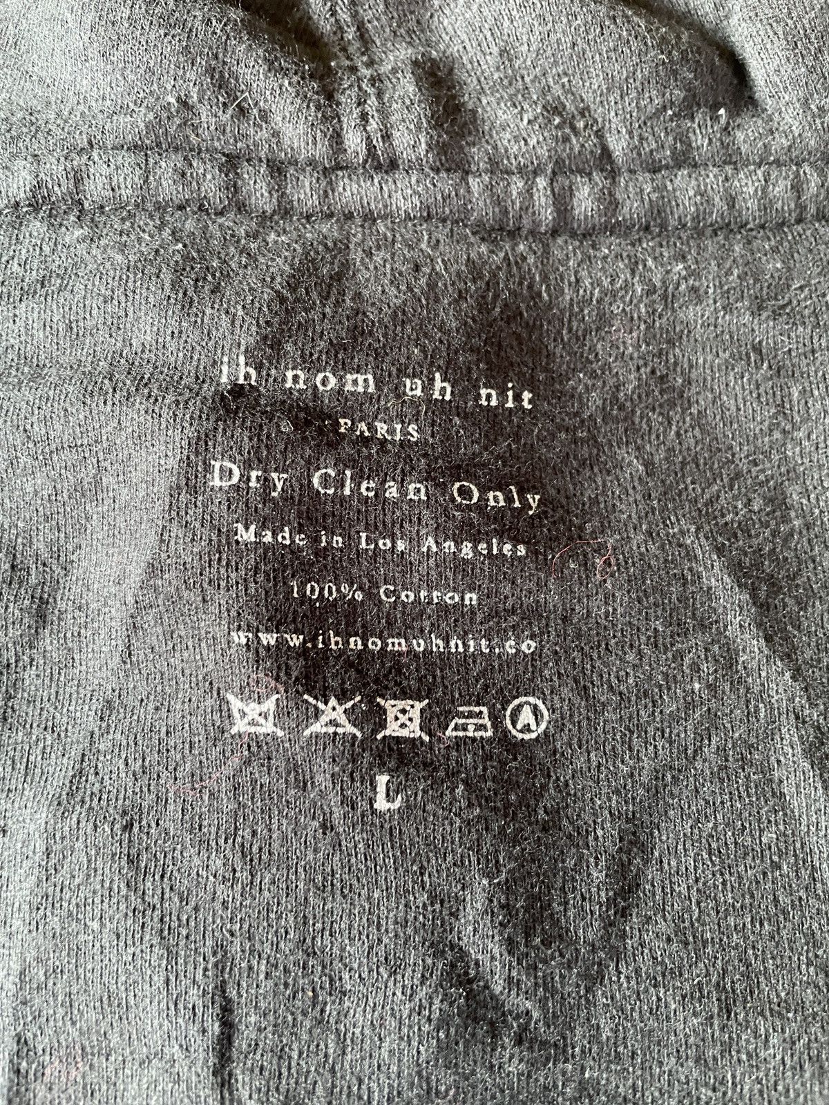 Designer × Ih Nom Uh Nit × Rap Tees Ih Nom Uh Nit Paris hoodies sweatshirt Dry clean iron on L Size US L / EU 52-54 / 3 - 5 Thumbnail