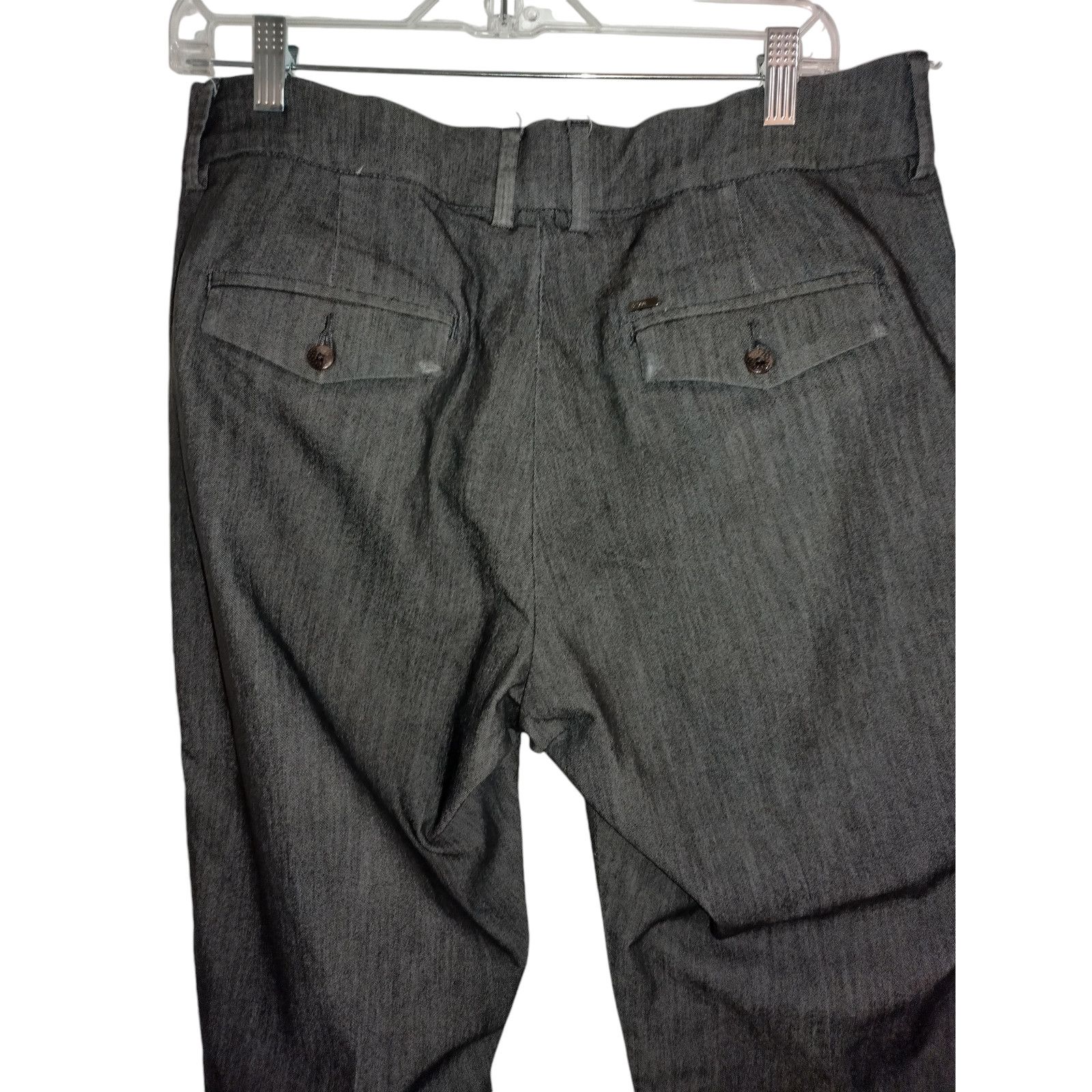 Lee Lee Mens Casual Relaxed fit Mid-waist Pants Gray Size 12 Size US 27 - 2 Thumbnail