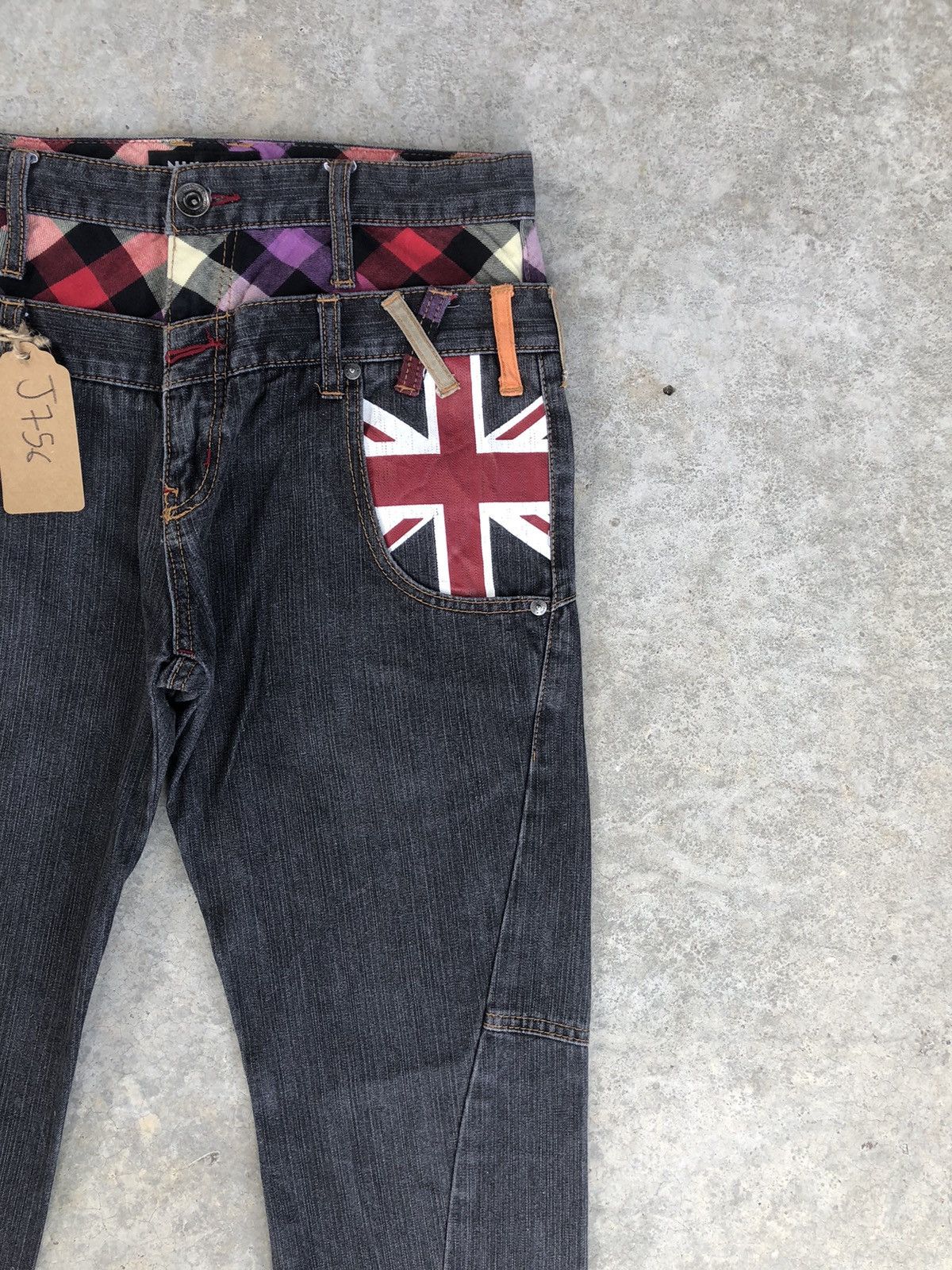 Hysteric Glamour Japanese Nylaus Double Waist Distressed Jeans Size US 30 / EU 46 - 5 Thumbnail