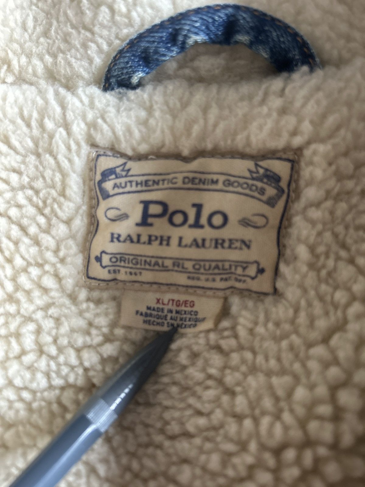 Polo Ralph Lauren Polo ralph lauren USA denim sherpa jacket Size US XL / EU 56 / 4 - 9 Thumbnail