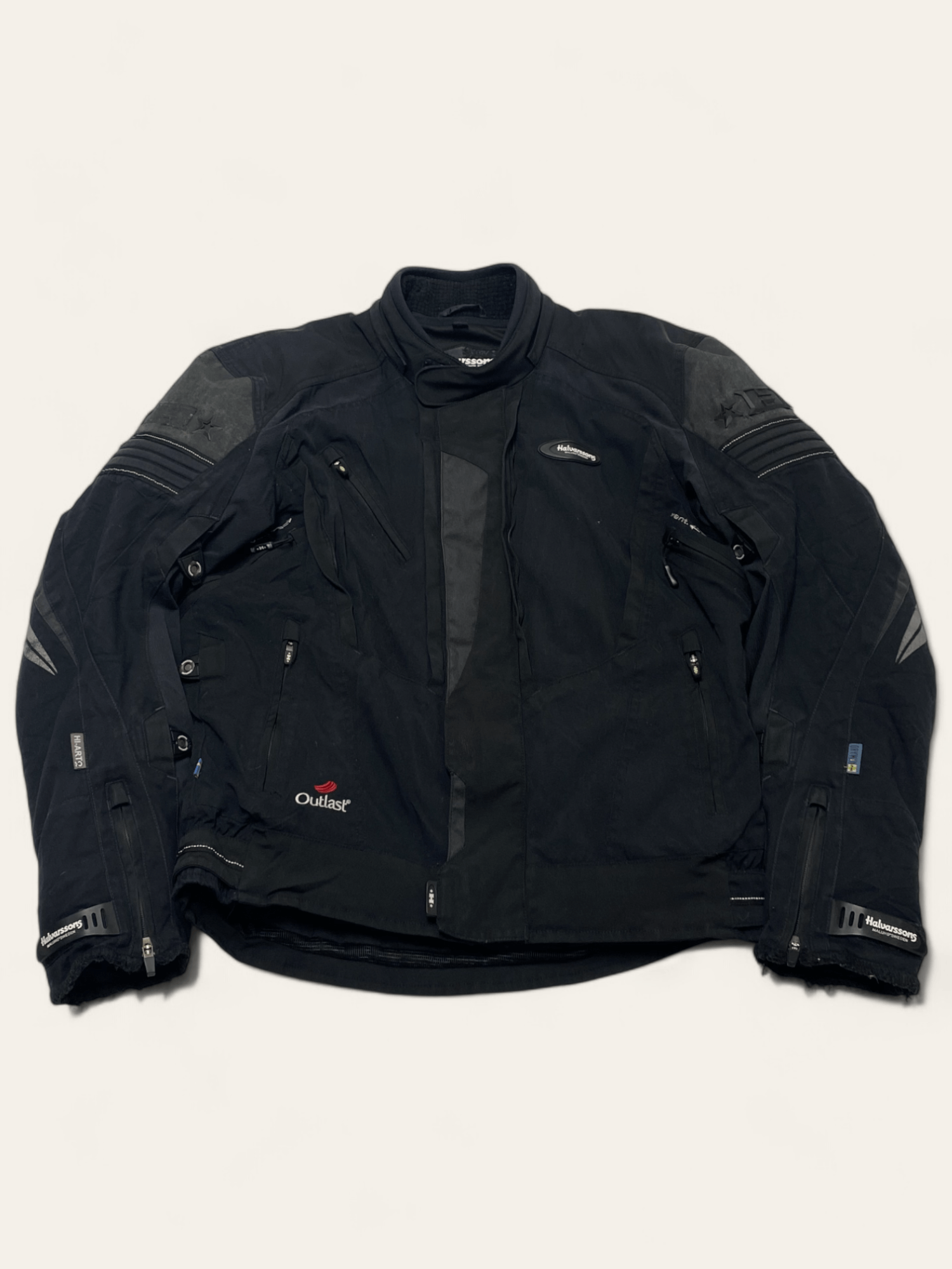 Vintage Vintage HALVARSSONS Black Moto Gear Equip Jacket Size US XL / EU 56 / 4 - 1 Thumbnail