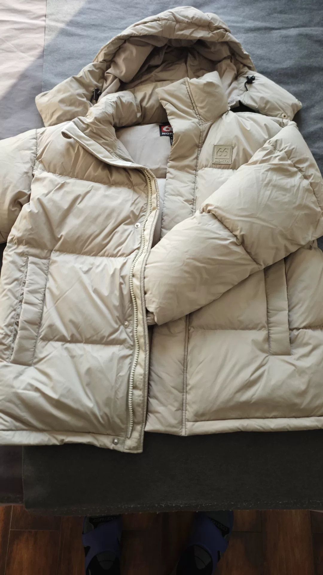 66 North 66° North Beige Down Jacket Size US M / EU 48-50 / 2 - 1 Thumbnail
